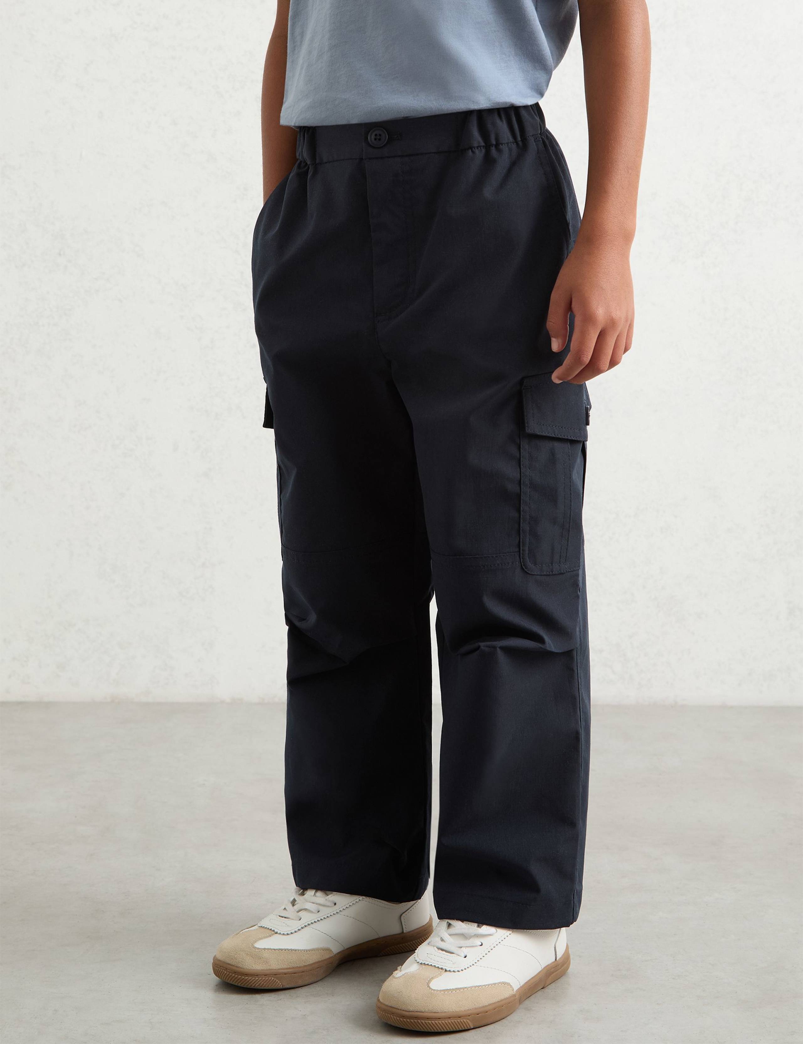 Elasticated Waist Cargo Trousers (3-14 Yrs)