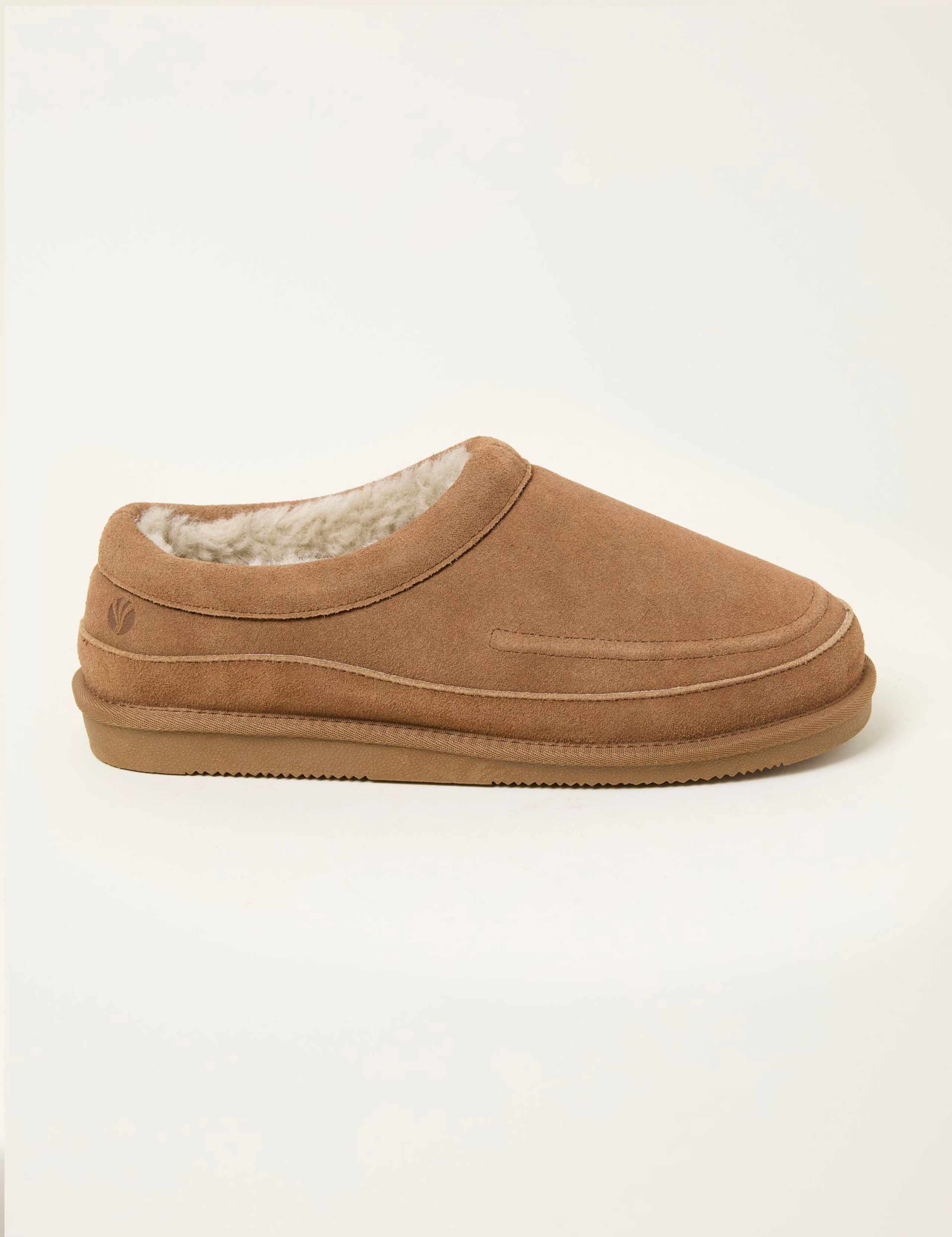 Suede Mule Slippers