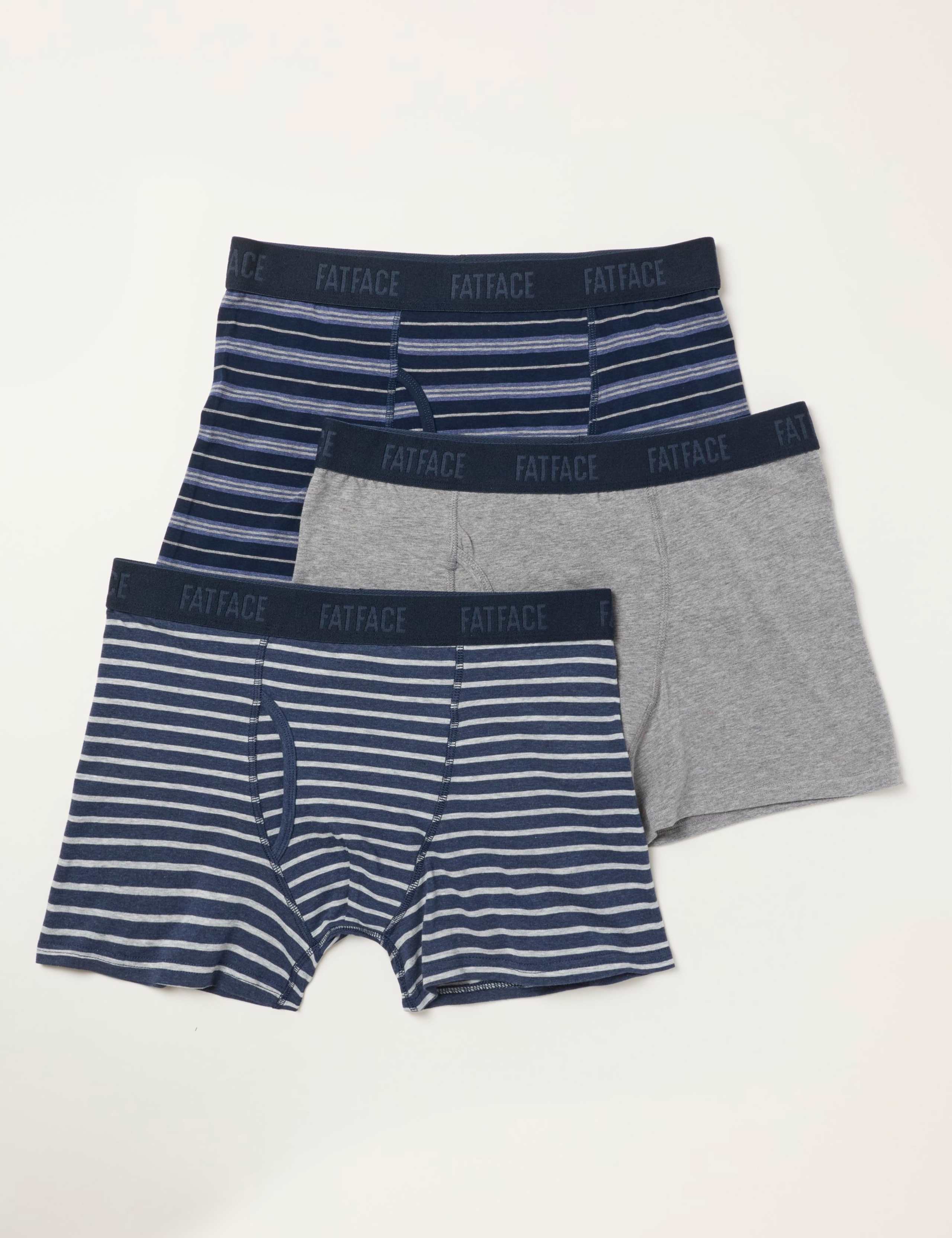 3pk Cotton Stretch Striped Boxers