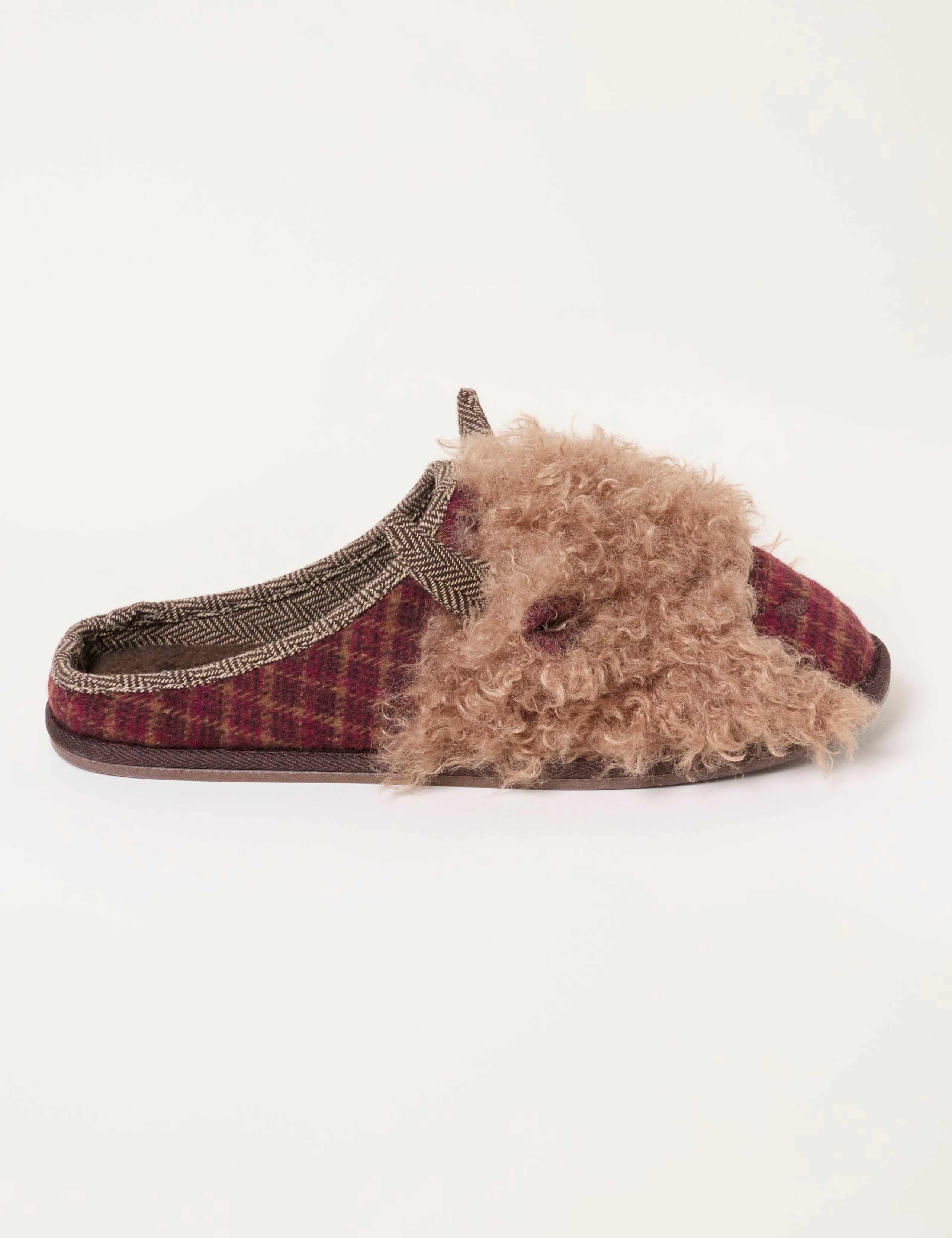 Highland Cow Novelty Mule Slippers