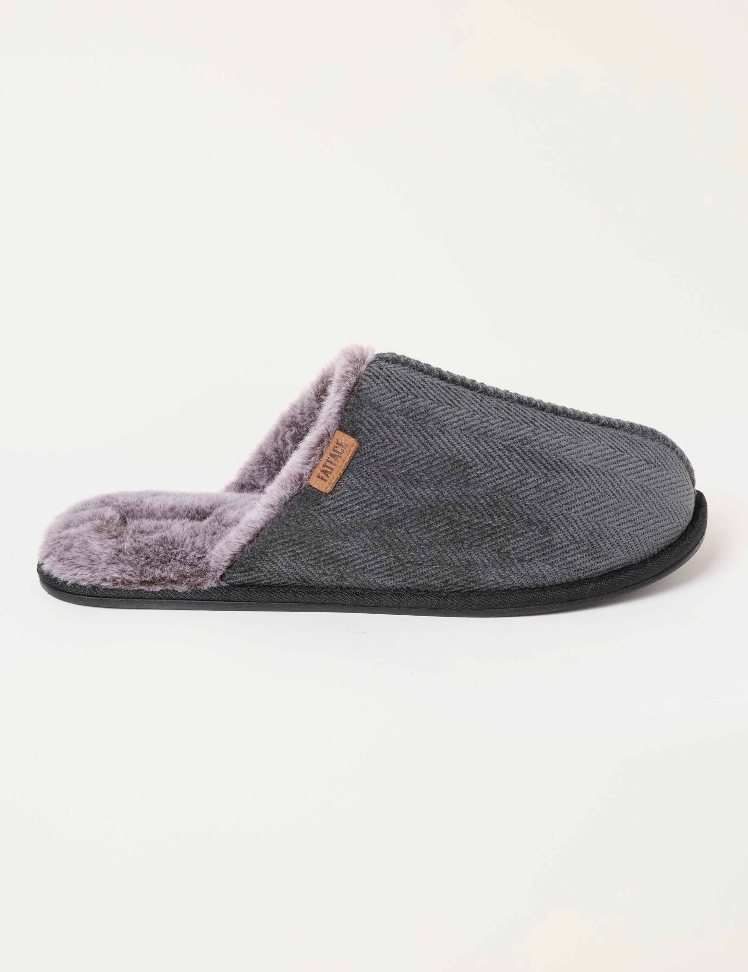 Herringbone Mule Slippers