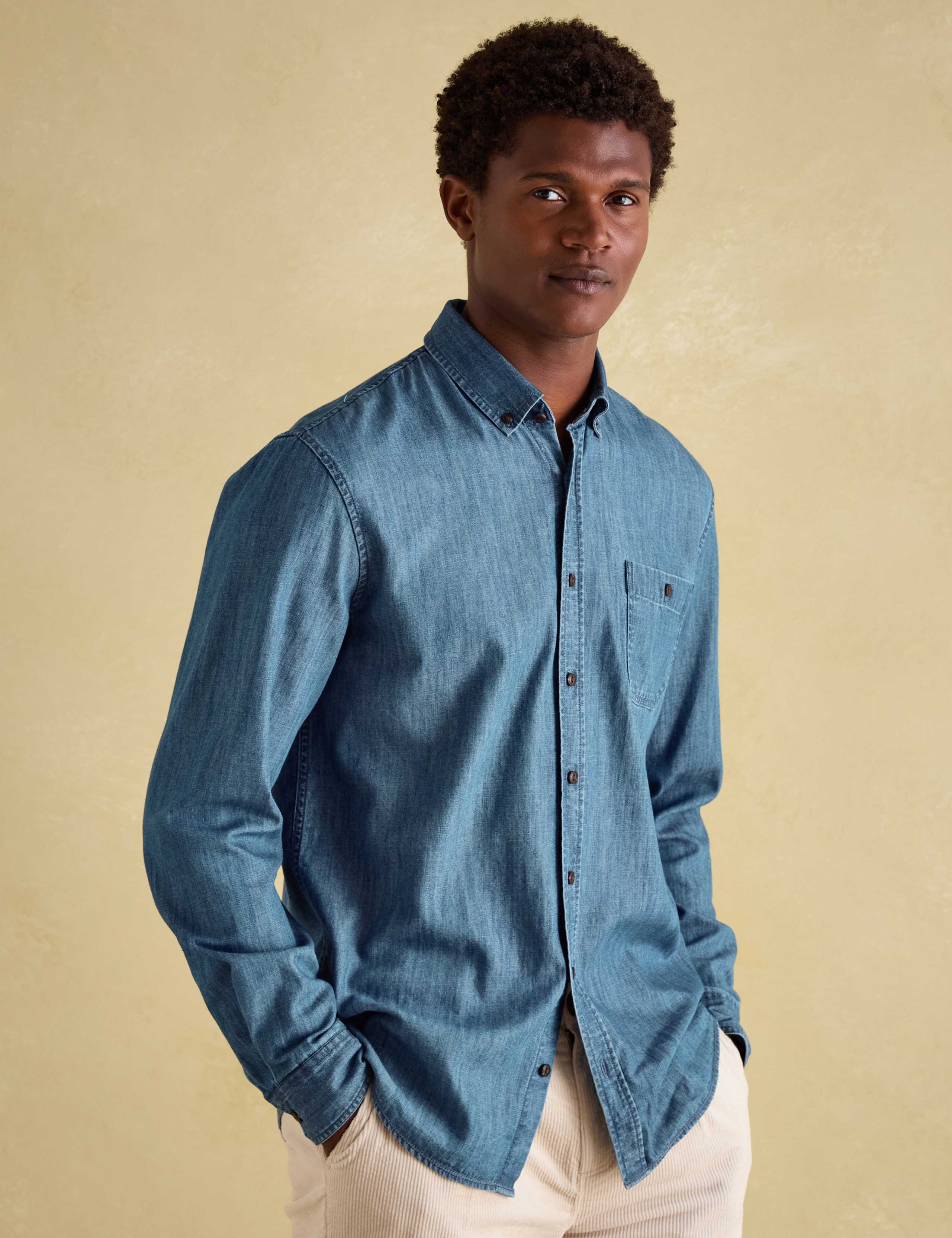 Denim Oxford Shirt