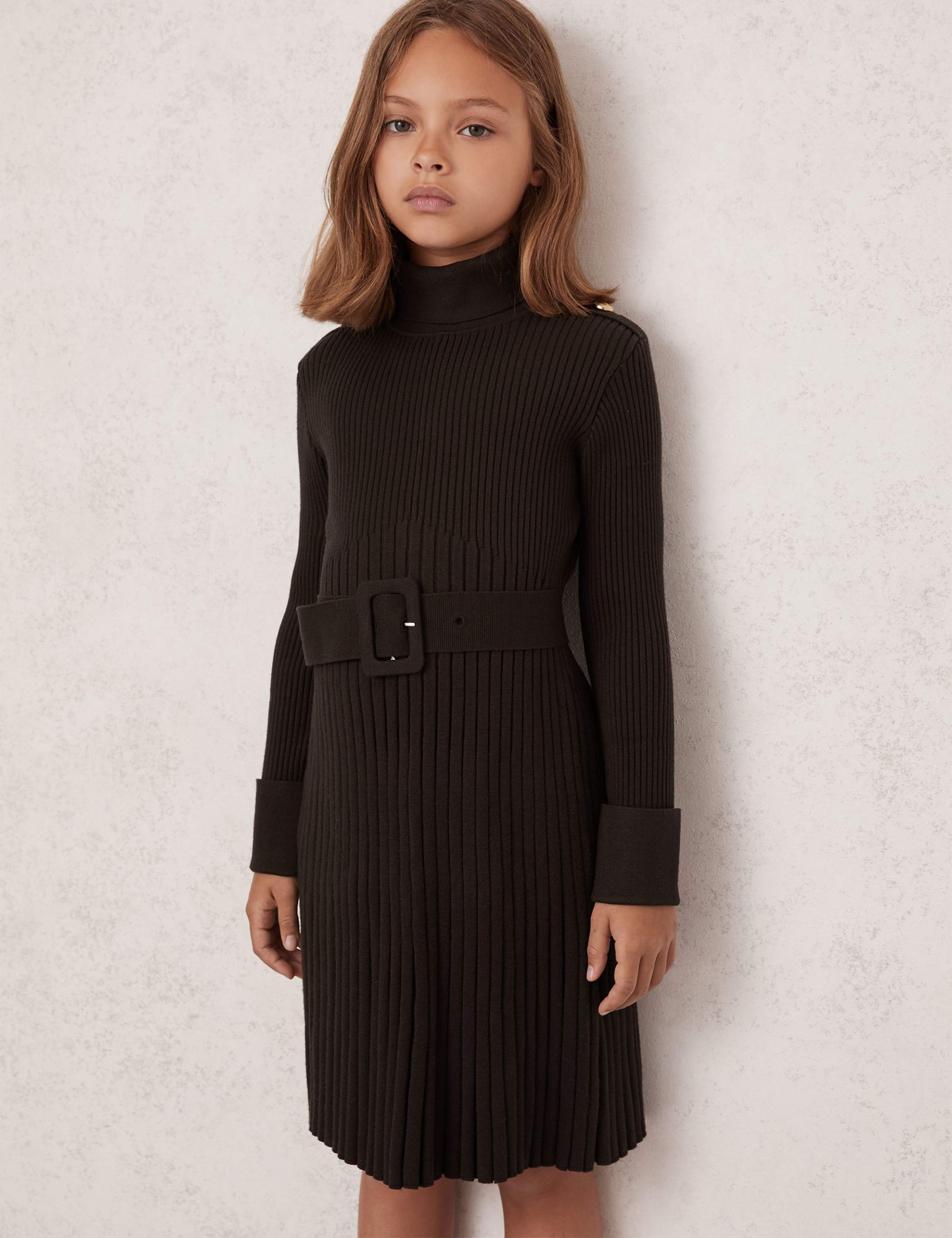 Ribbed Knitted Dress (3-14 Yrs)