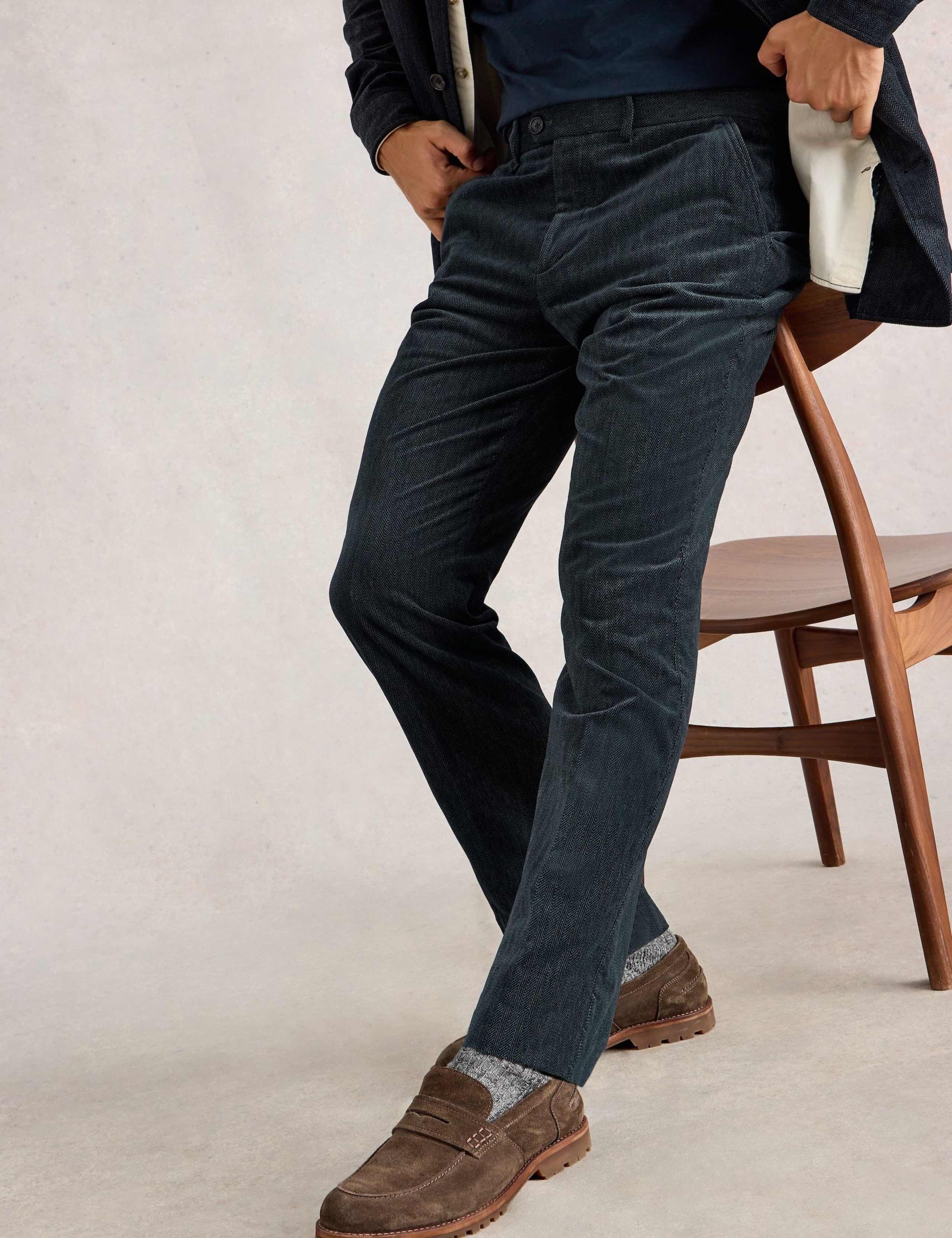Regular Fit Pure Cotton Trousers