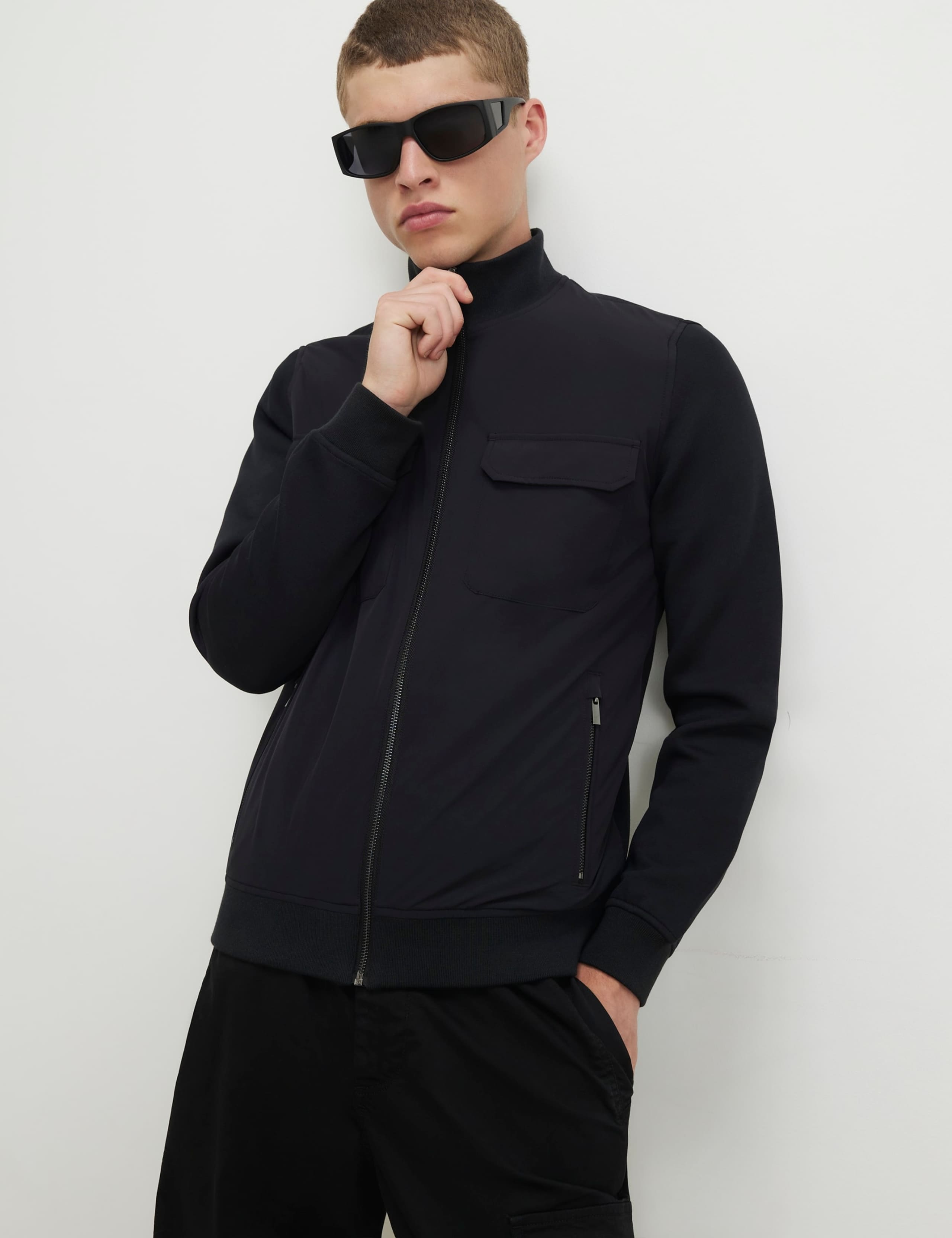Lightweight Funnel Neck Jacket