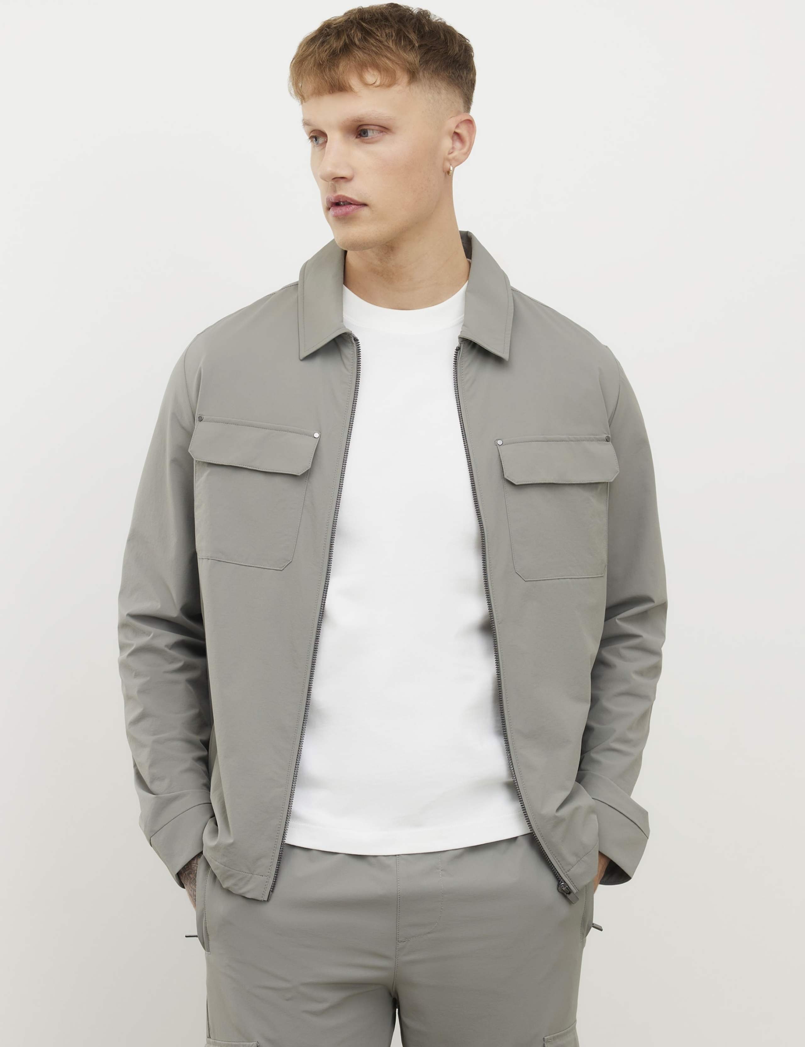 Collared Neck Shacket
