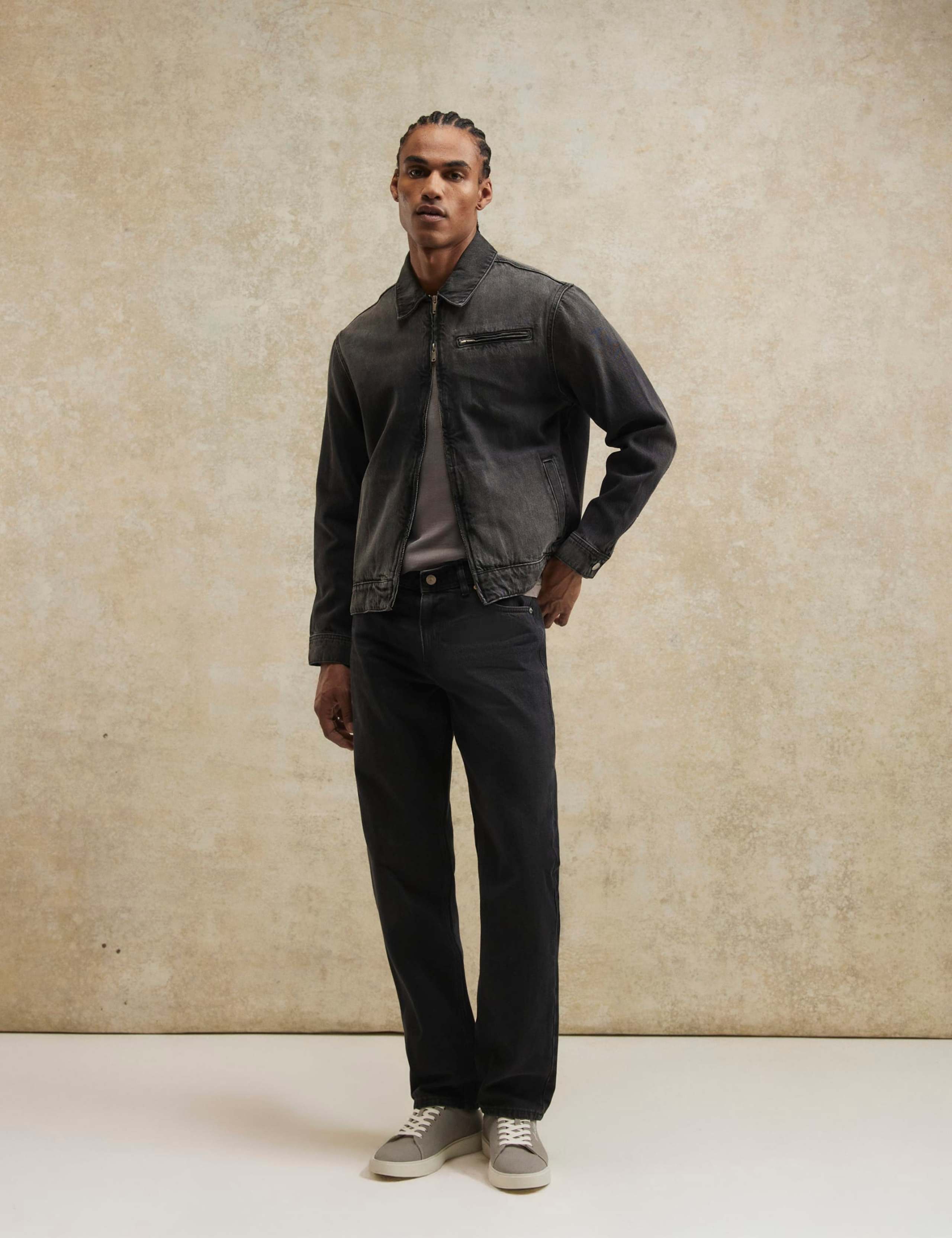 Straight Fit Pure Cotton Jeans