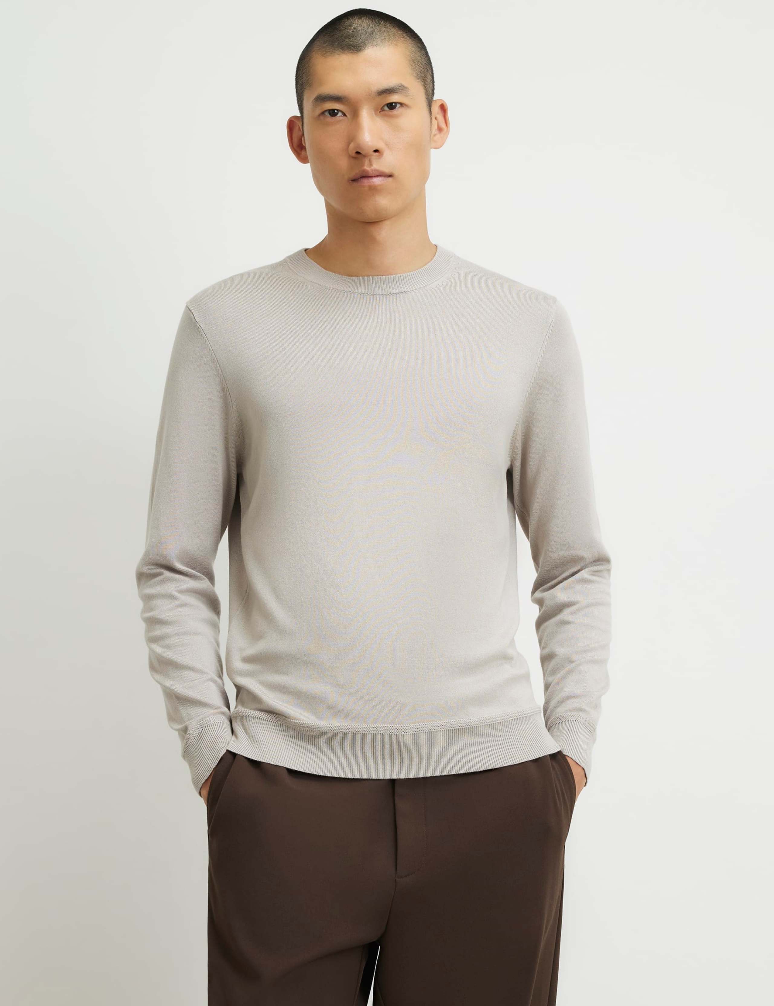 Slim Fit Crew Neck Jumper