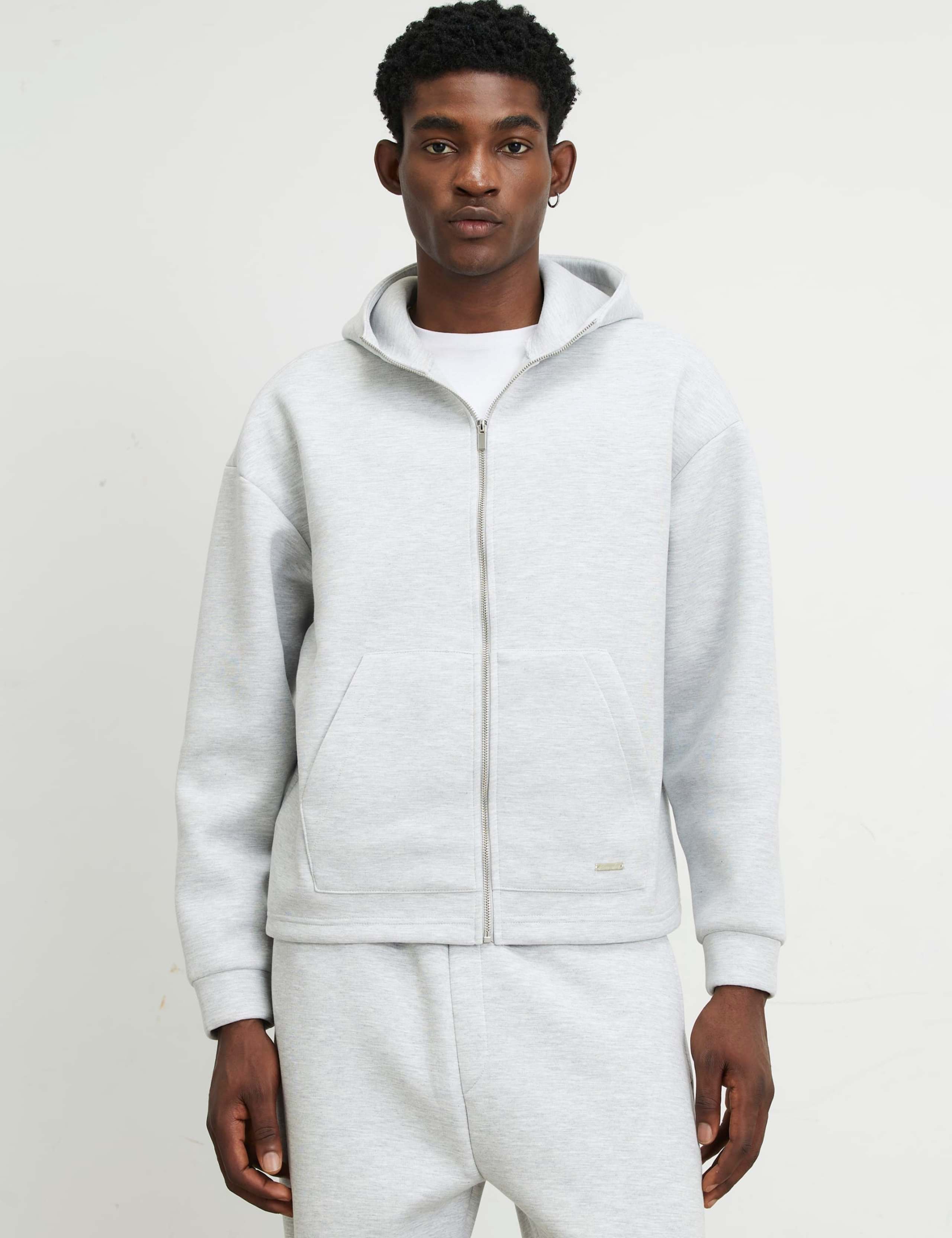 Pure Cotton Zip Up Hoodie