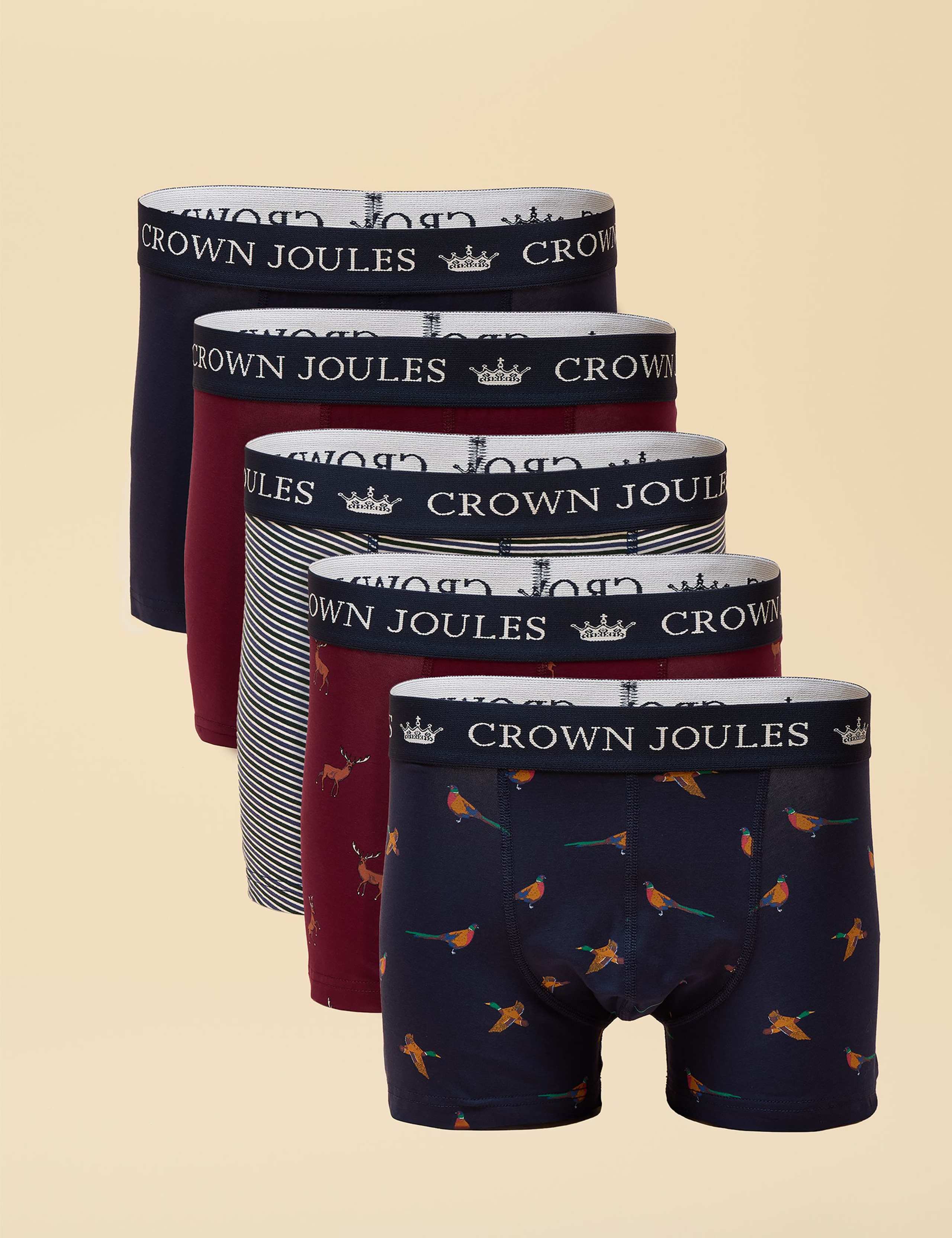 5pk Coton Rich Printed Boxers