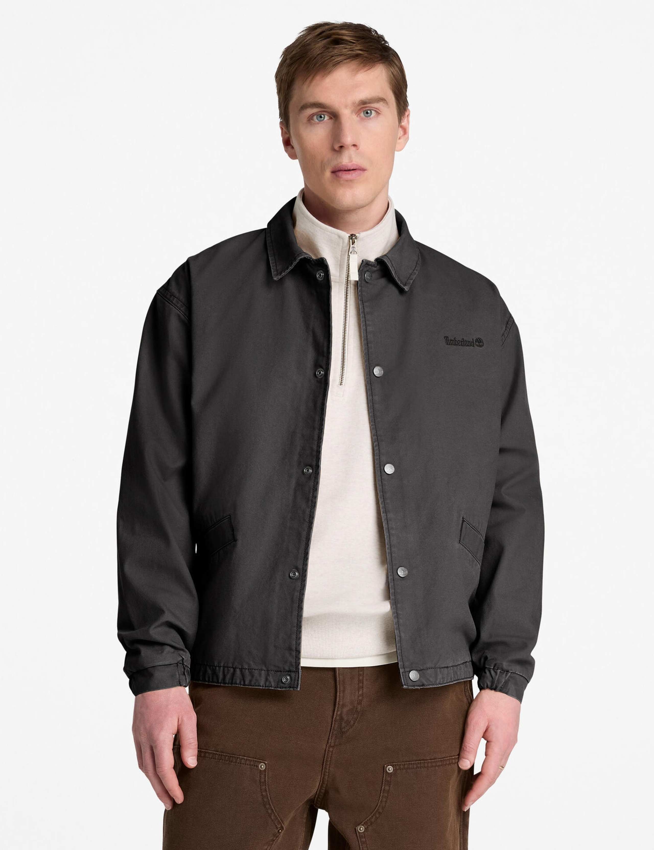 Cotton Coach Jacket With Elasticated Cuffs