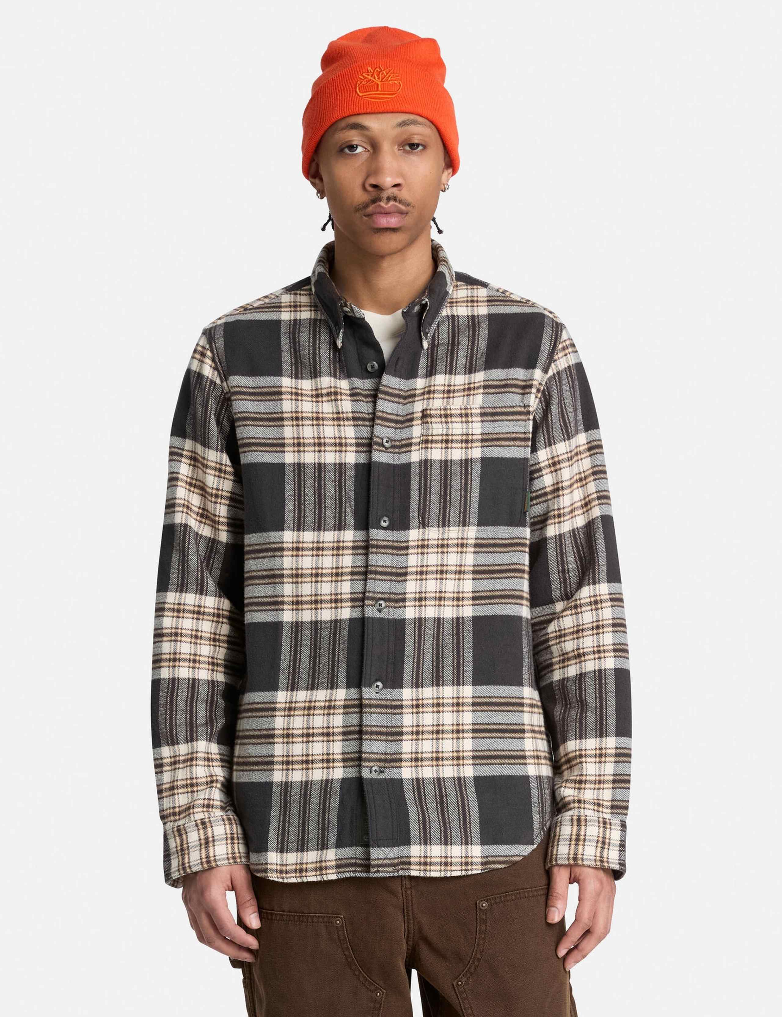 Regular Fit House Check Flannel Shirt