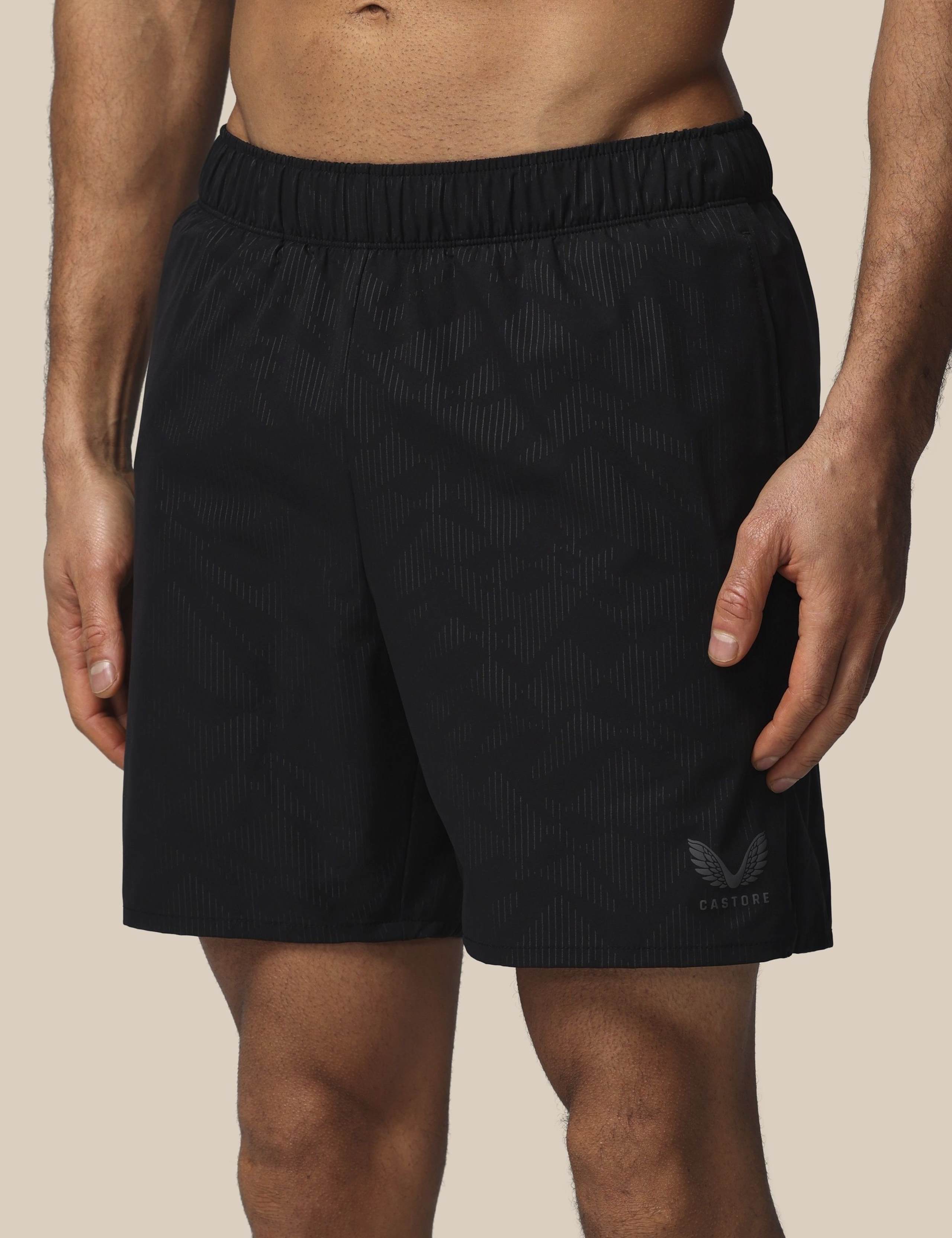 Quick Dry Pocketed Striped Swim Shorts