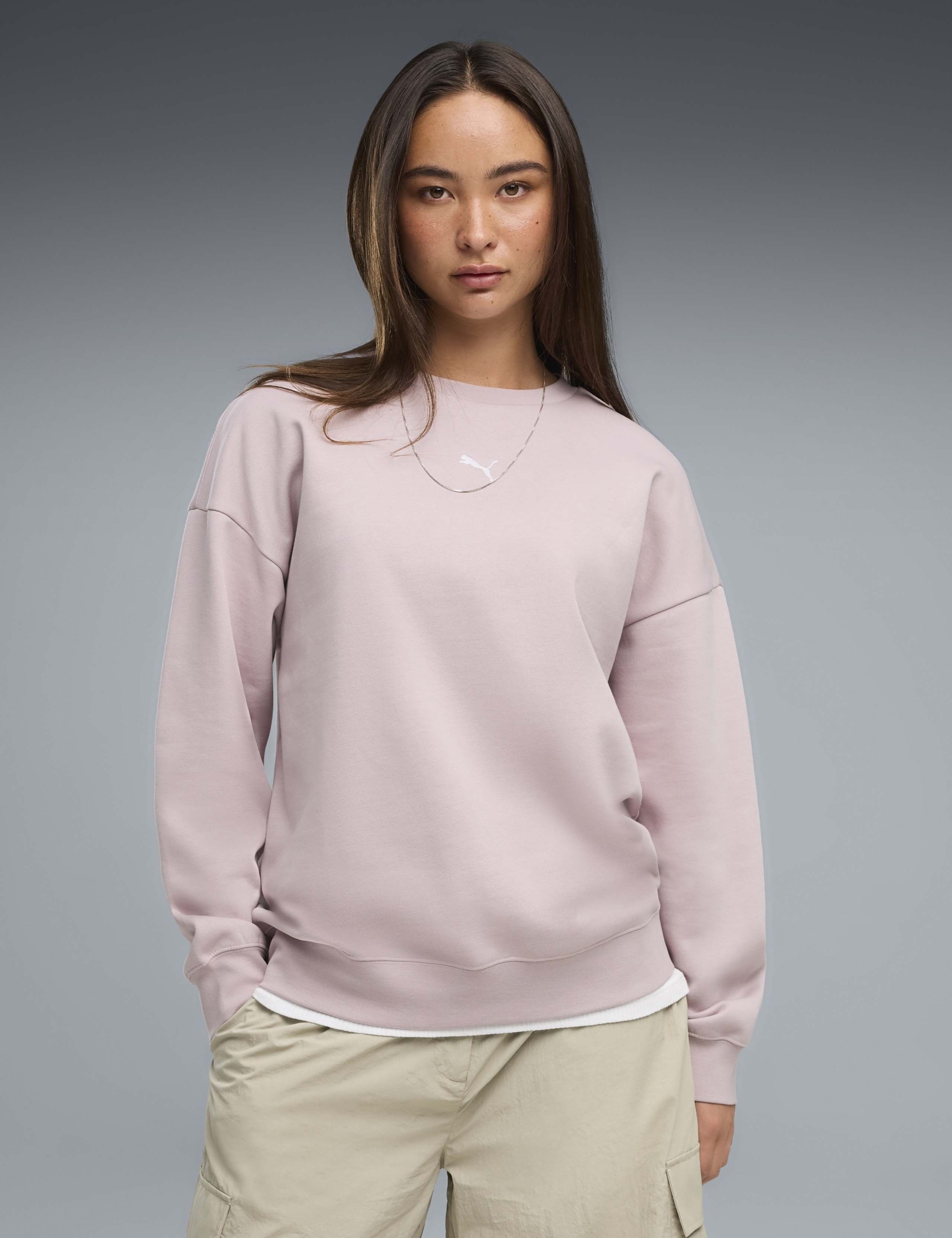 Essential Cotton Blend Oversized Sweatshirt