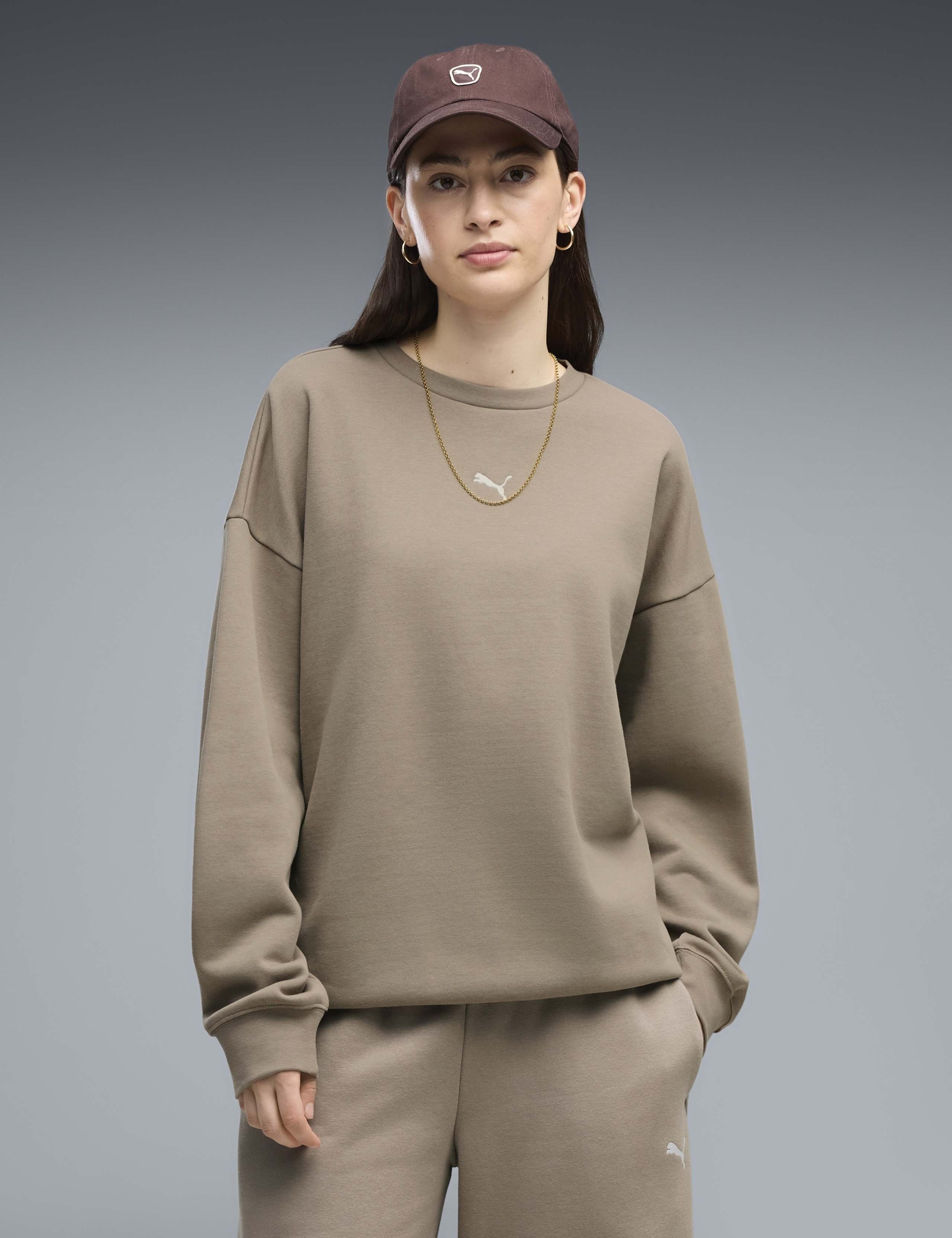 Essential Cotton Blend Oversized Sweatshirt
