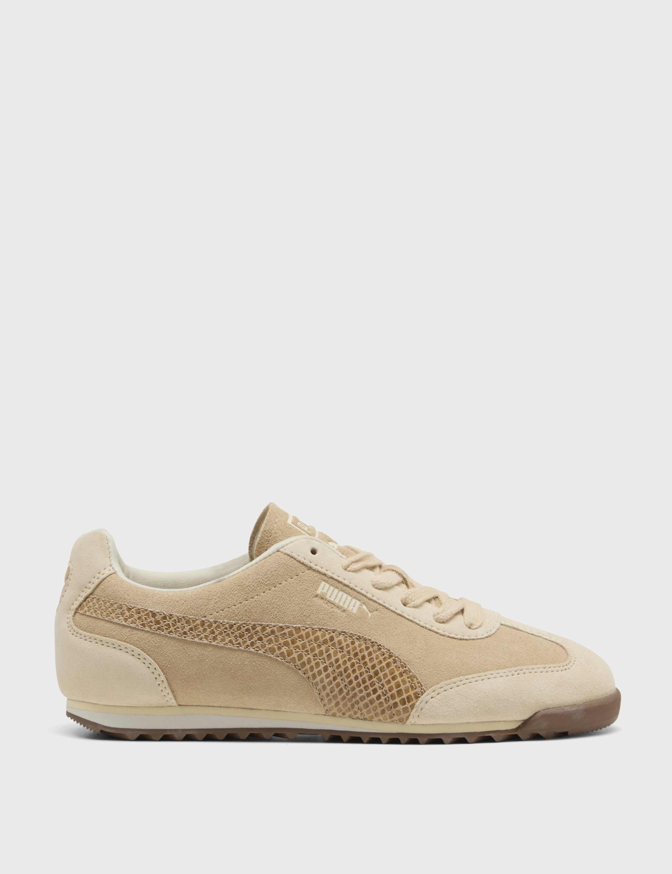 Arizona Snake Print Suede Trainers