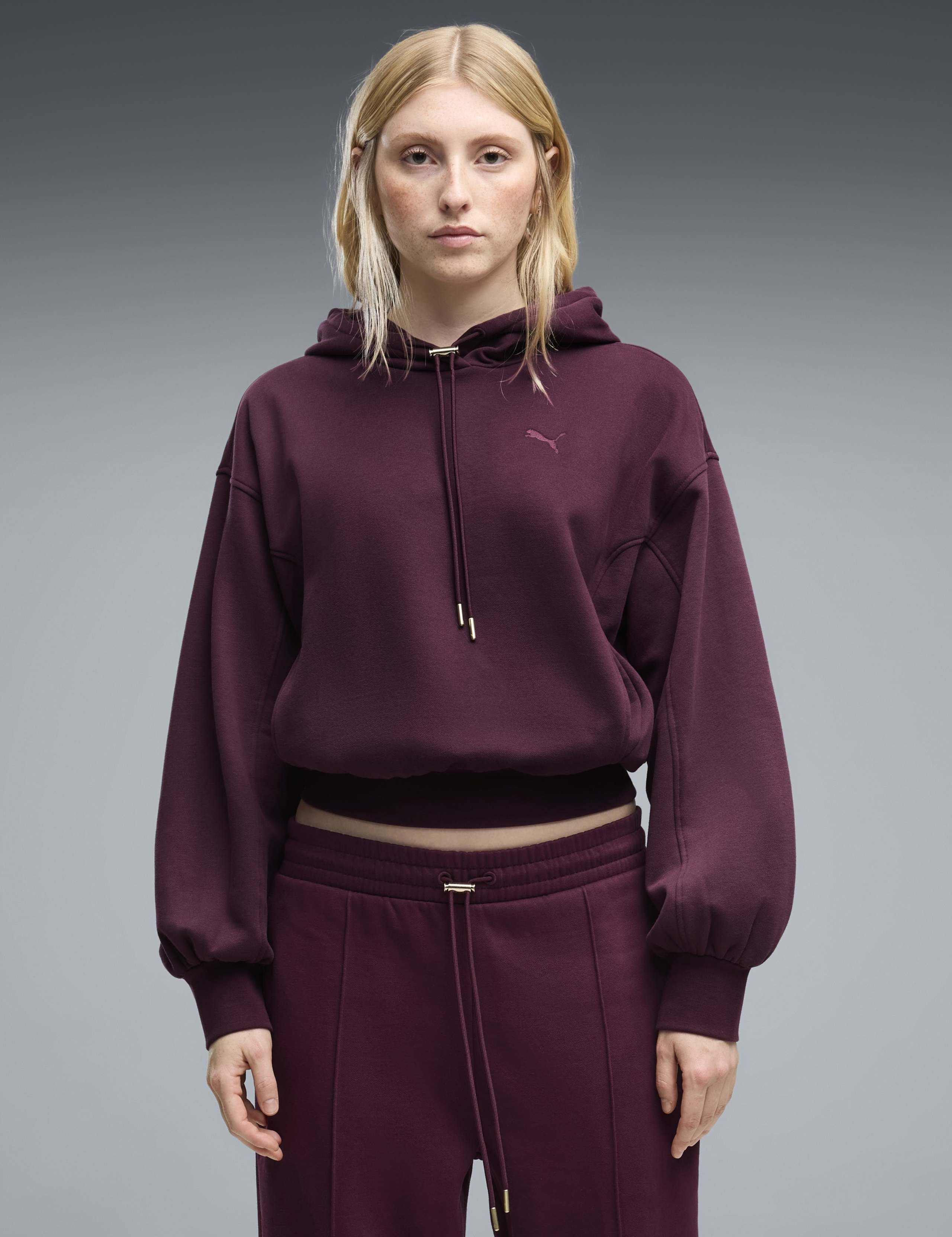 Relaxed Fit Drawstring Hood Hoodie