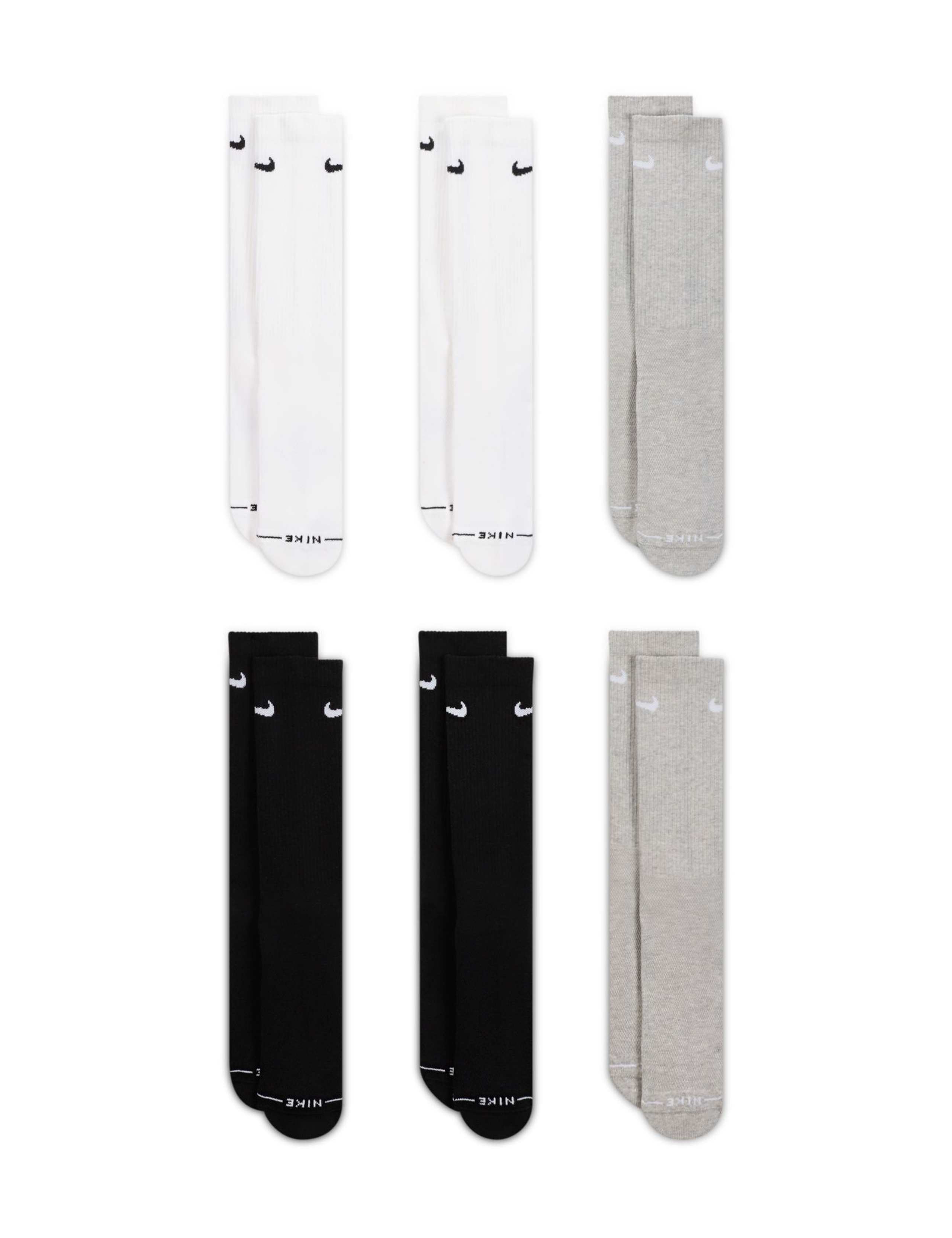 6 Pack Everyday Elevated Crew Socks
