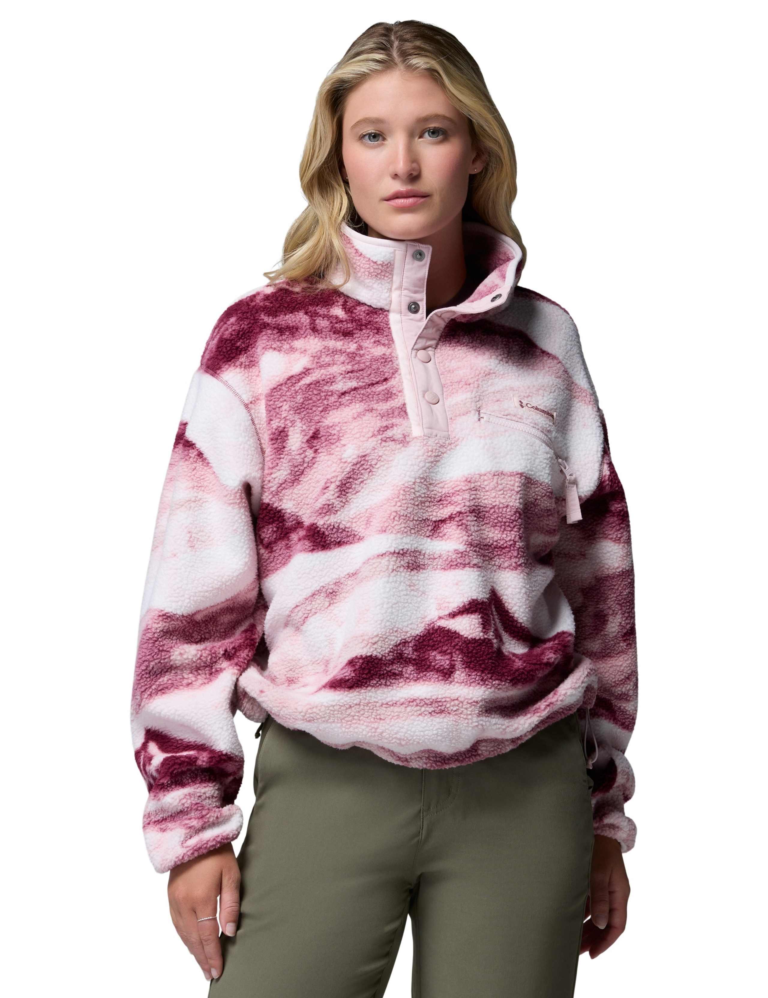 Helvetia II Printed Cropped Fleece Jacket