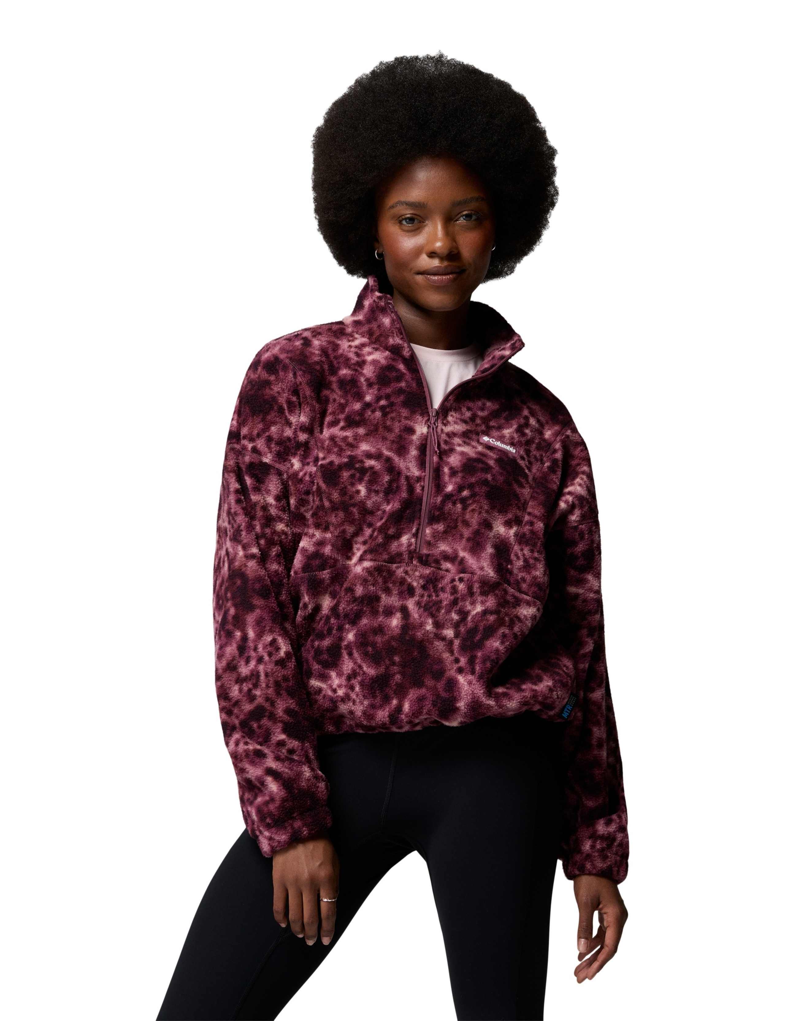 Timber Crest Printed Fleece Half Zip