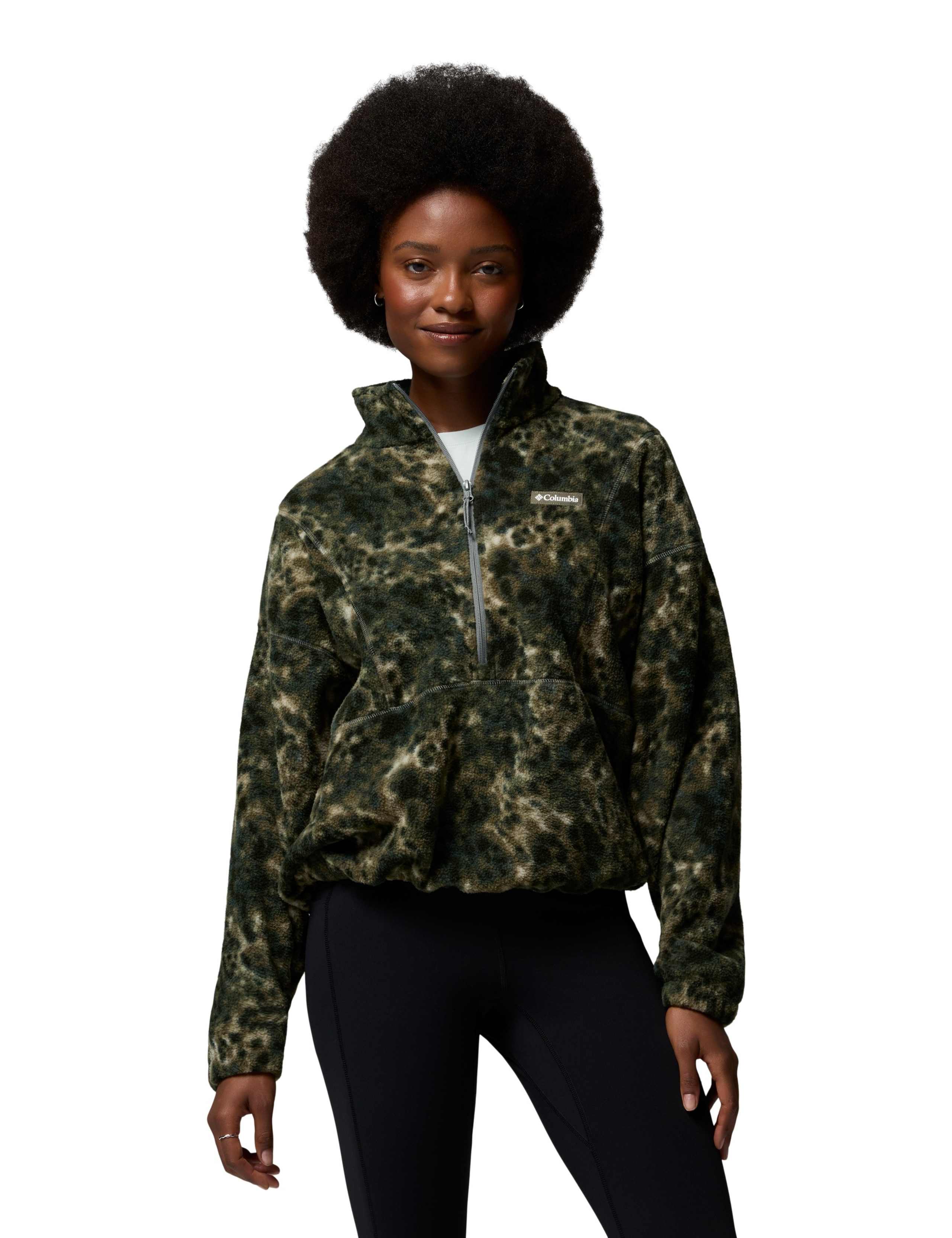 Timber Crest Printed Fleece Half Zip