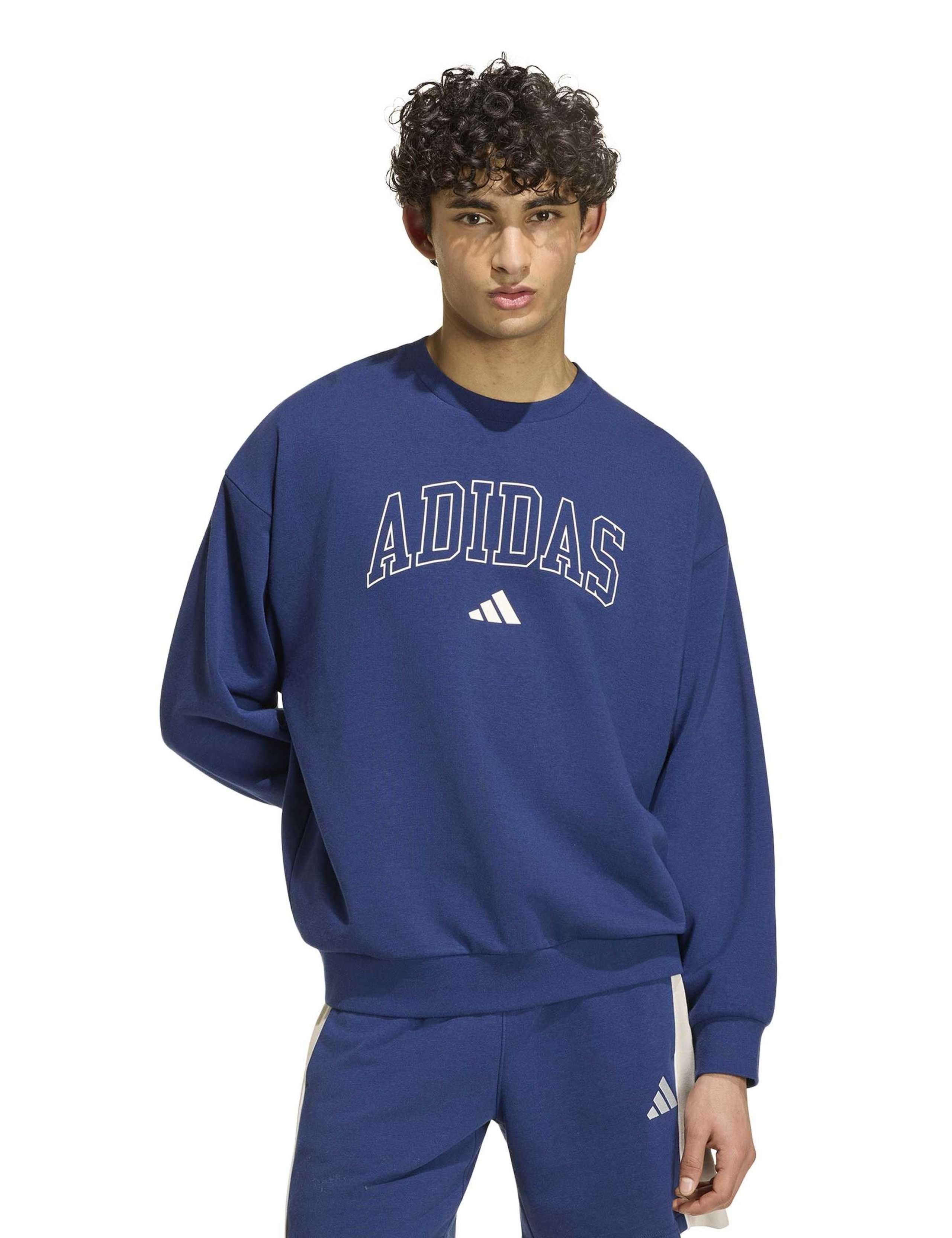 Cotton Rich Collegiate Crew Neck Sweatshirt