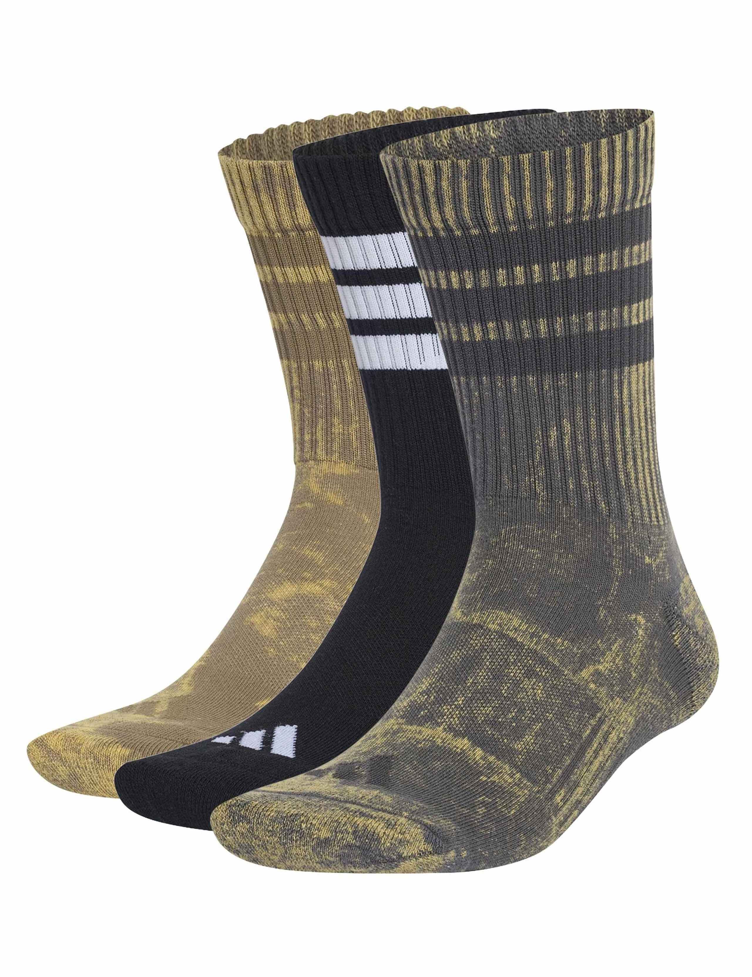 3 Pack Stonewash Cotton Blend Trainer Socks