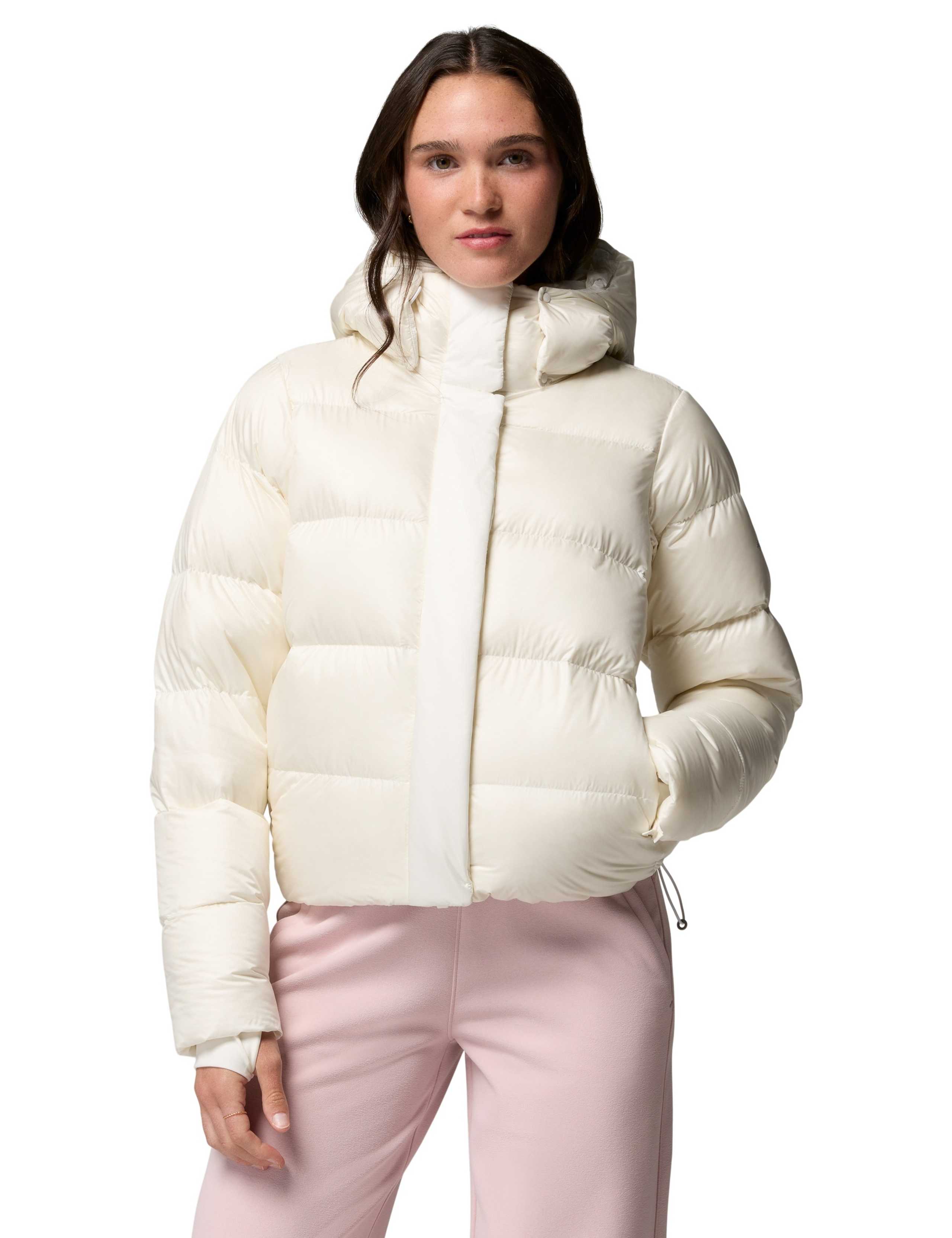 Amaze Puff Hooded Zip Down Jacket