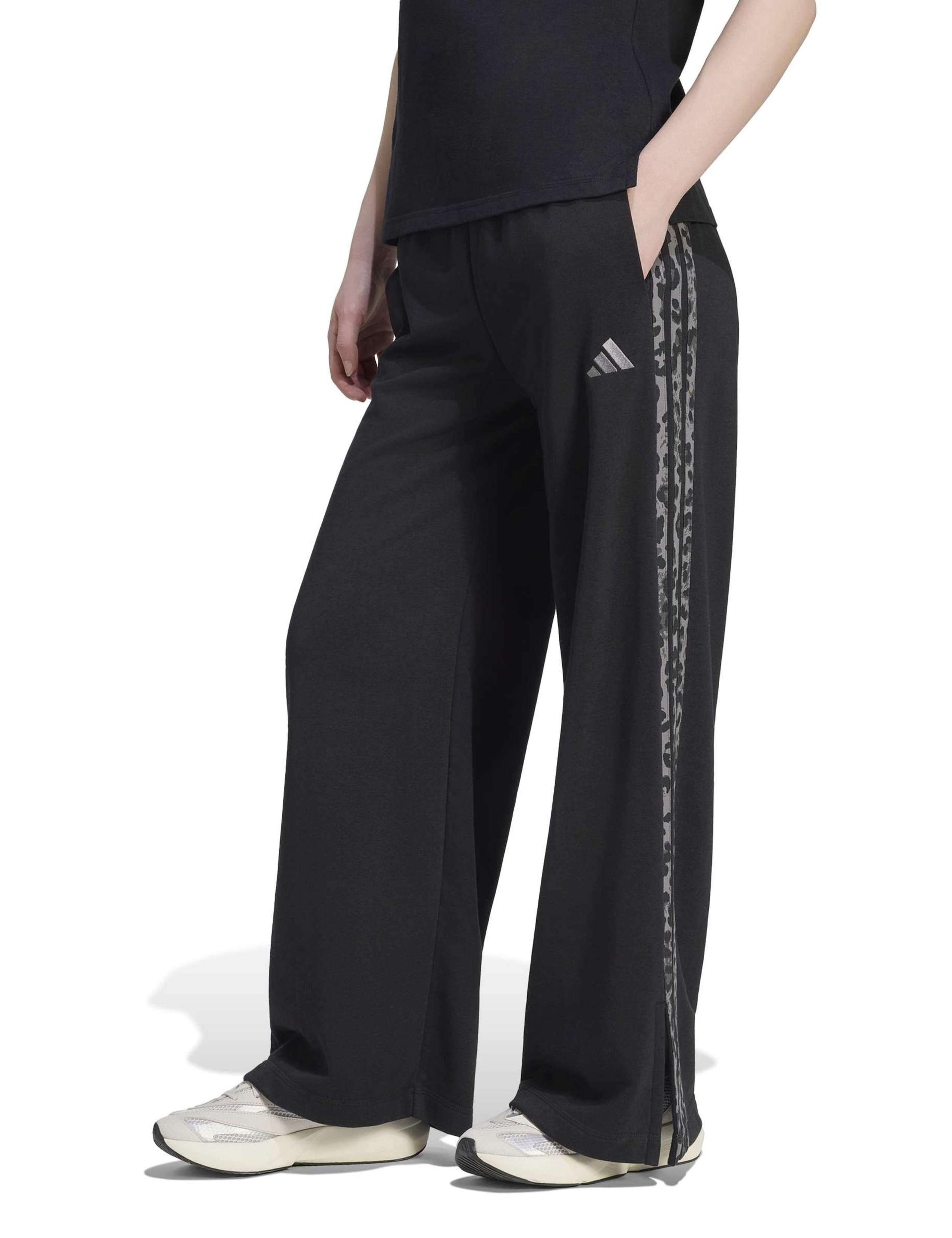 Animal Print 3-Stripes Cotton Rich Joggers
