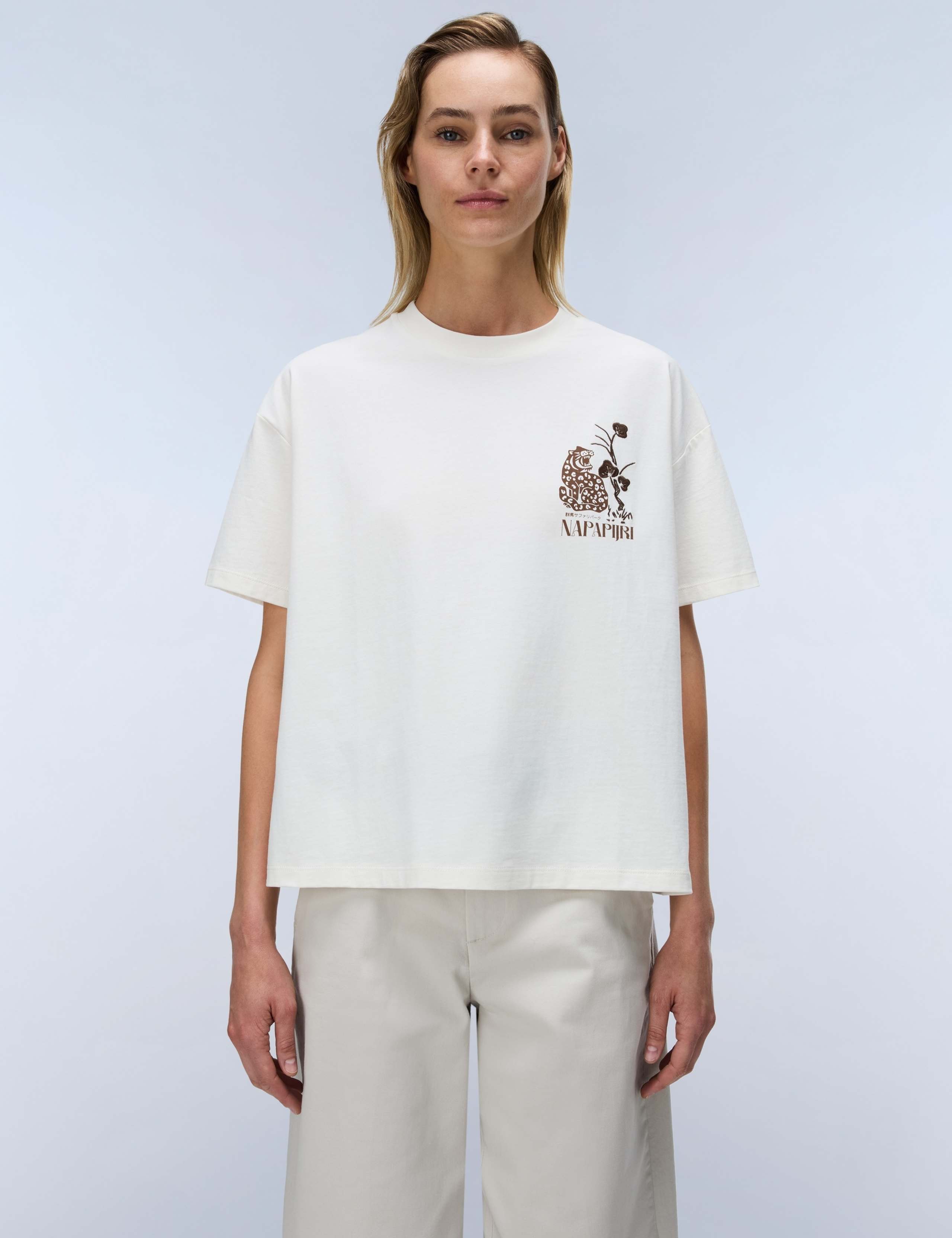 Aral Pure Cotton Printed Oversized T-Shirt