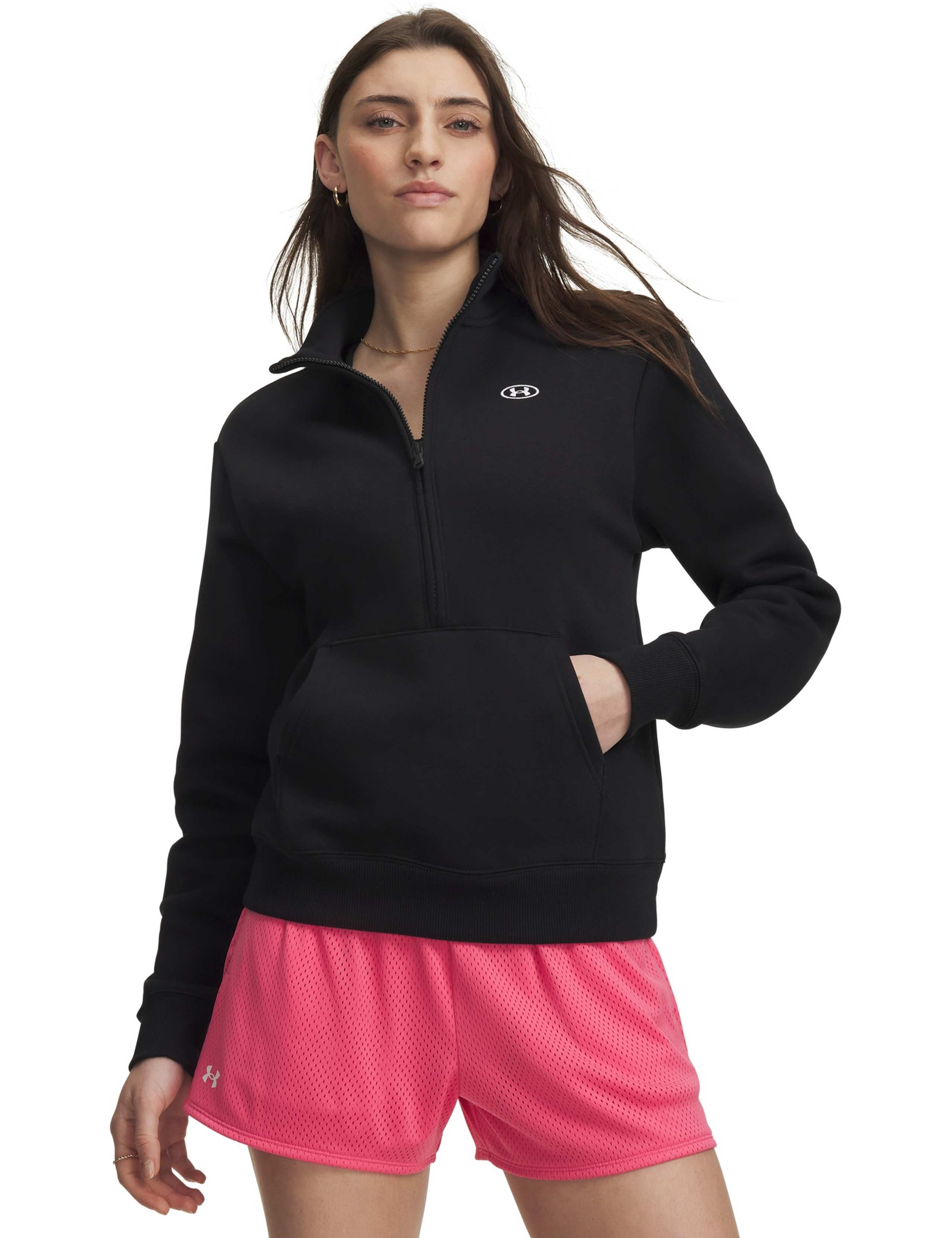 Rival Cotton Rich Fleece Half Zip Sweatshirt