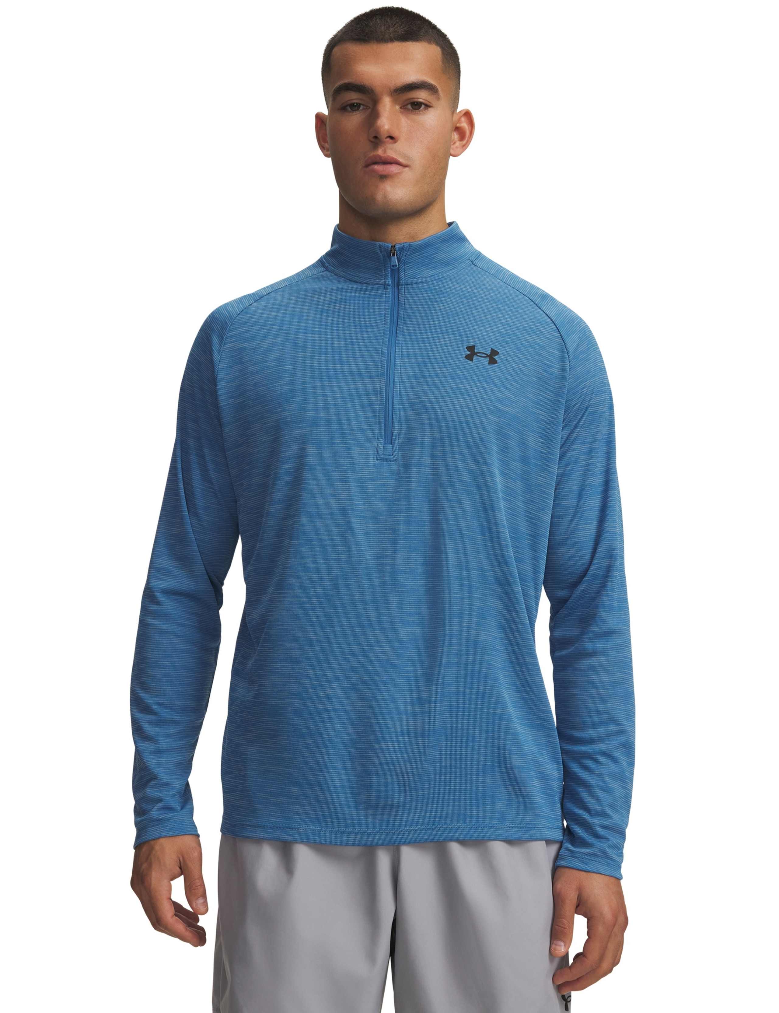 Textured Technical Half Zip Quick Dry Top
