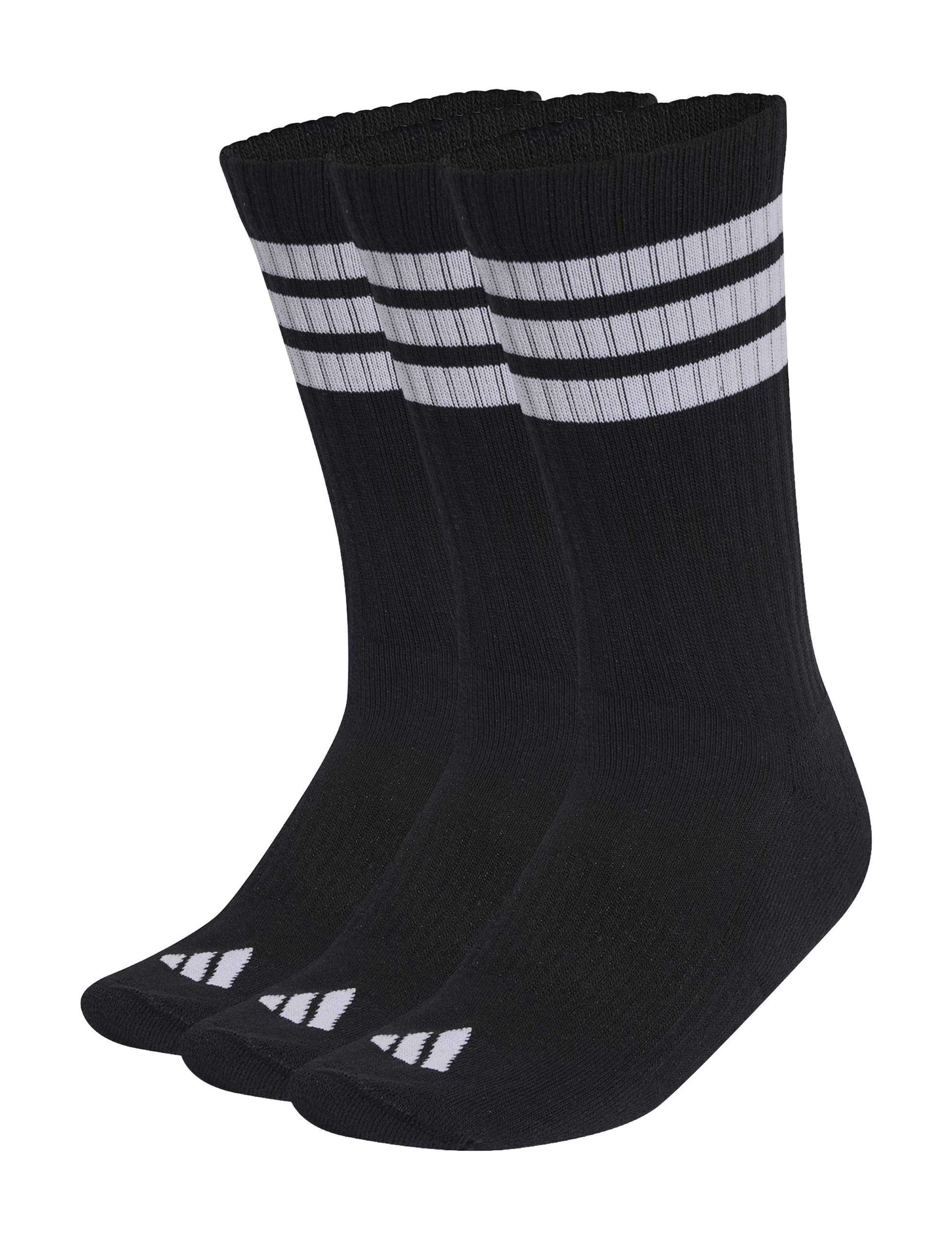 3-Stripes Cushioned Crew Socks