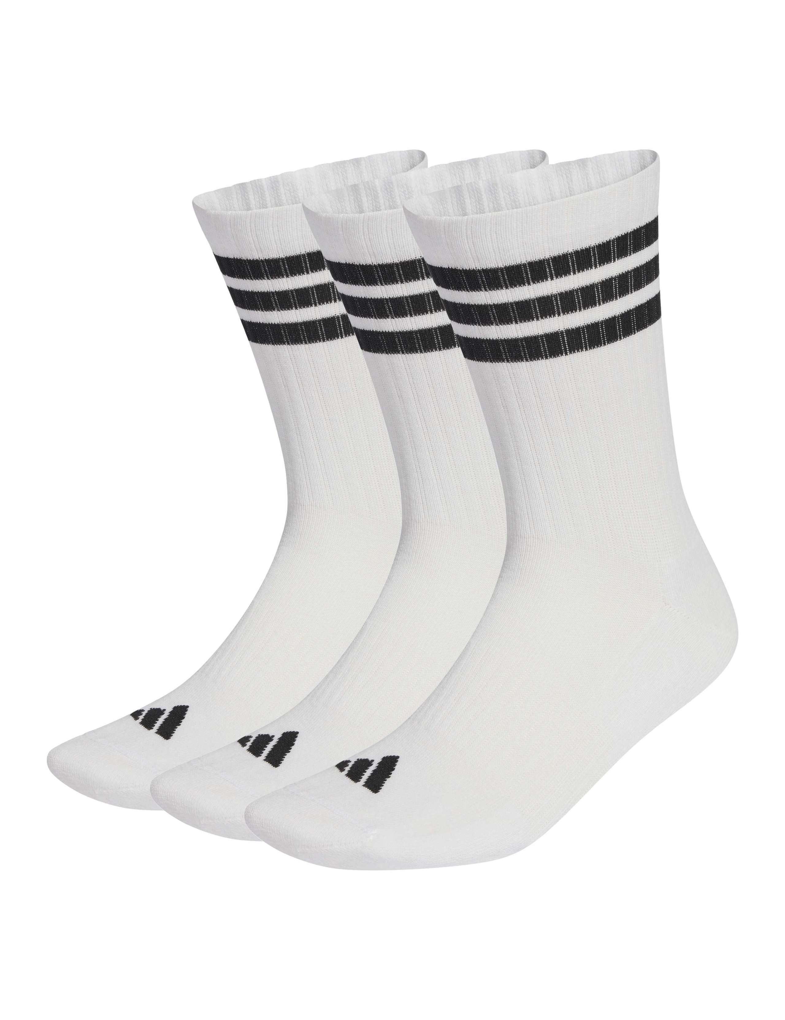 3-Stripes Cushioned Crew Socks