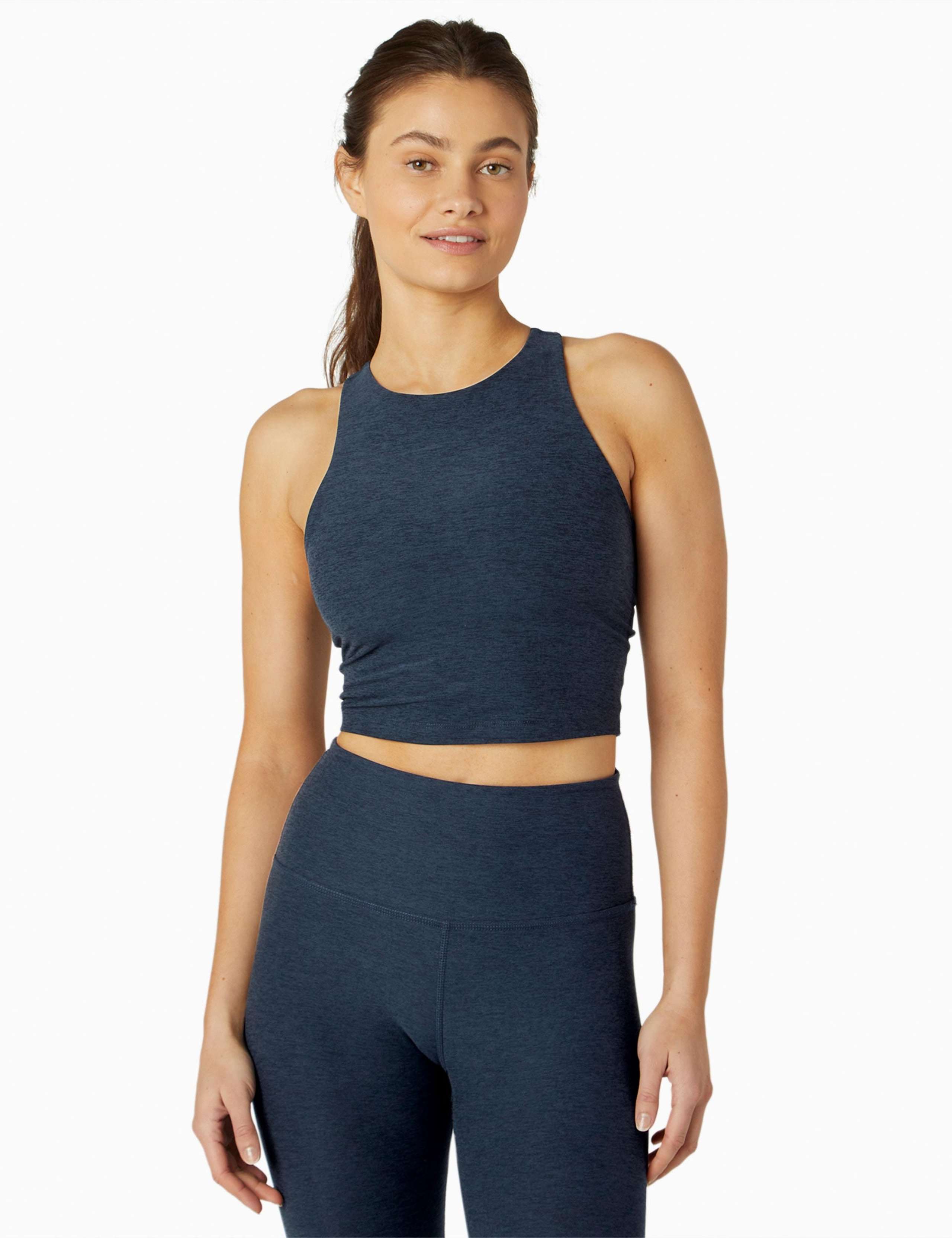 Spacedye Refocus Racer Back Yoga Crop Top