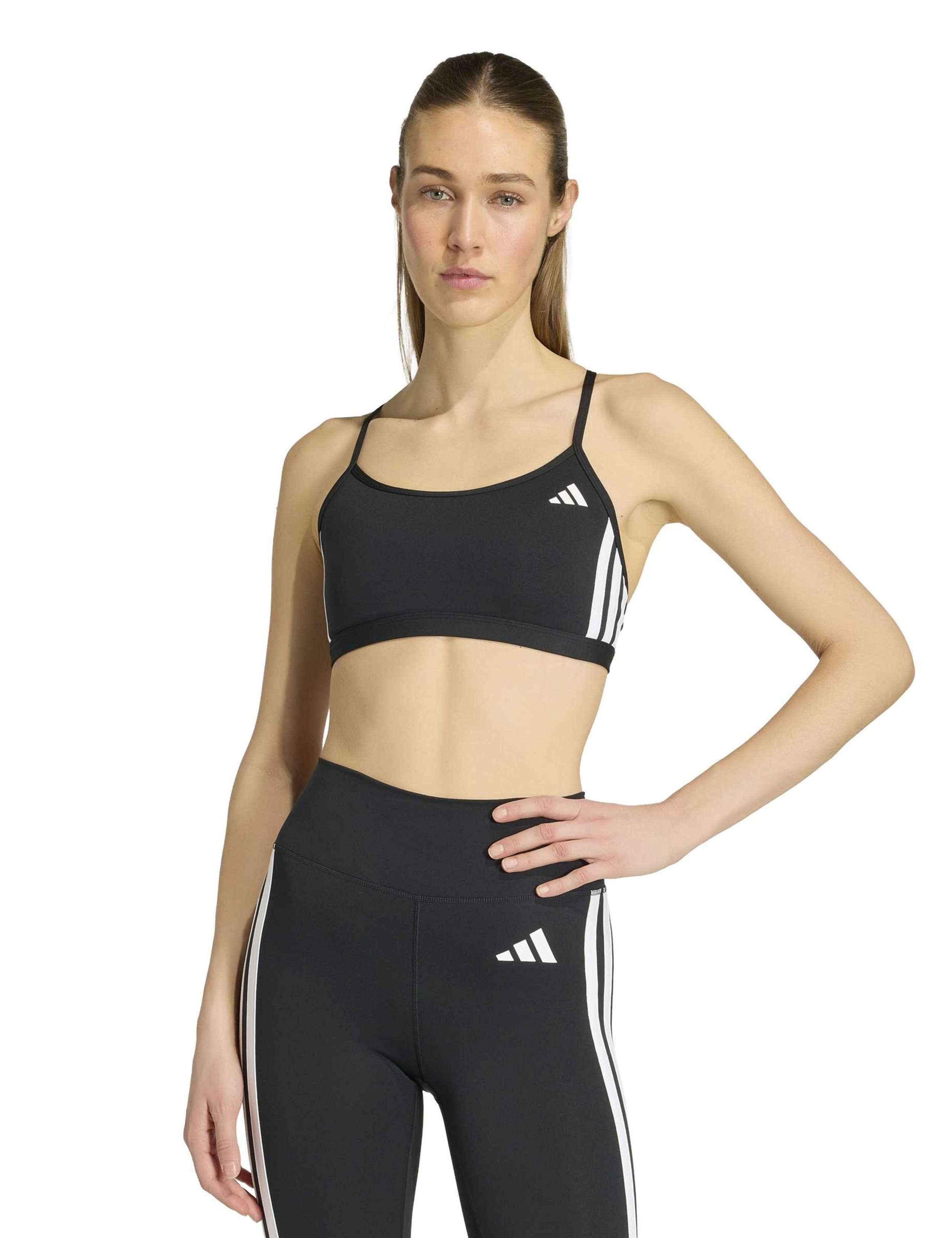 Optime Essentials 3-Stripes Sports Bra