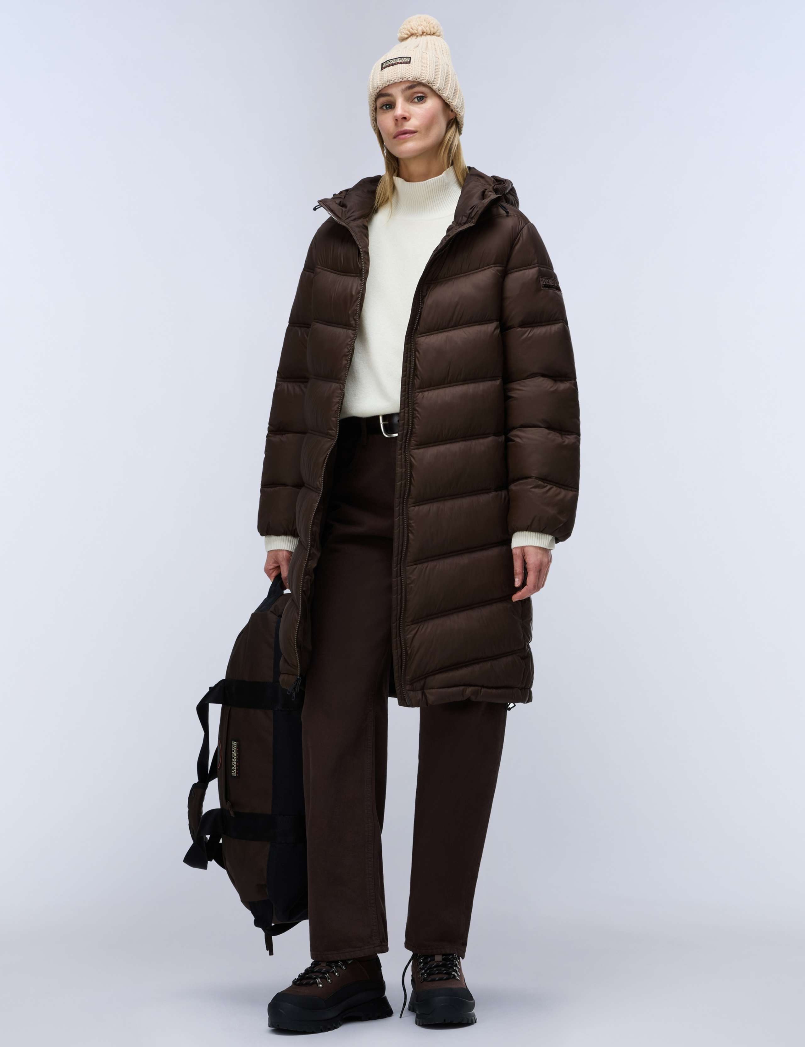 Hooded Longline Puffer Jacket