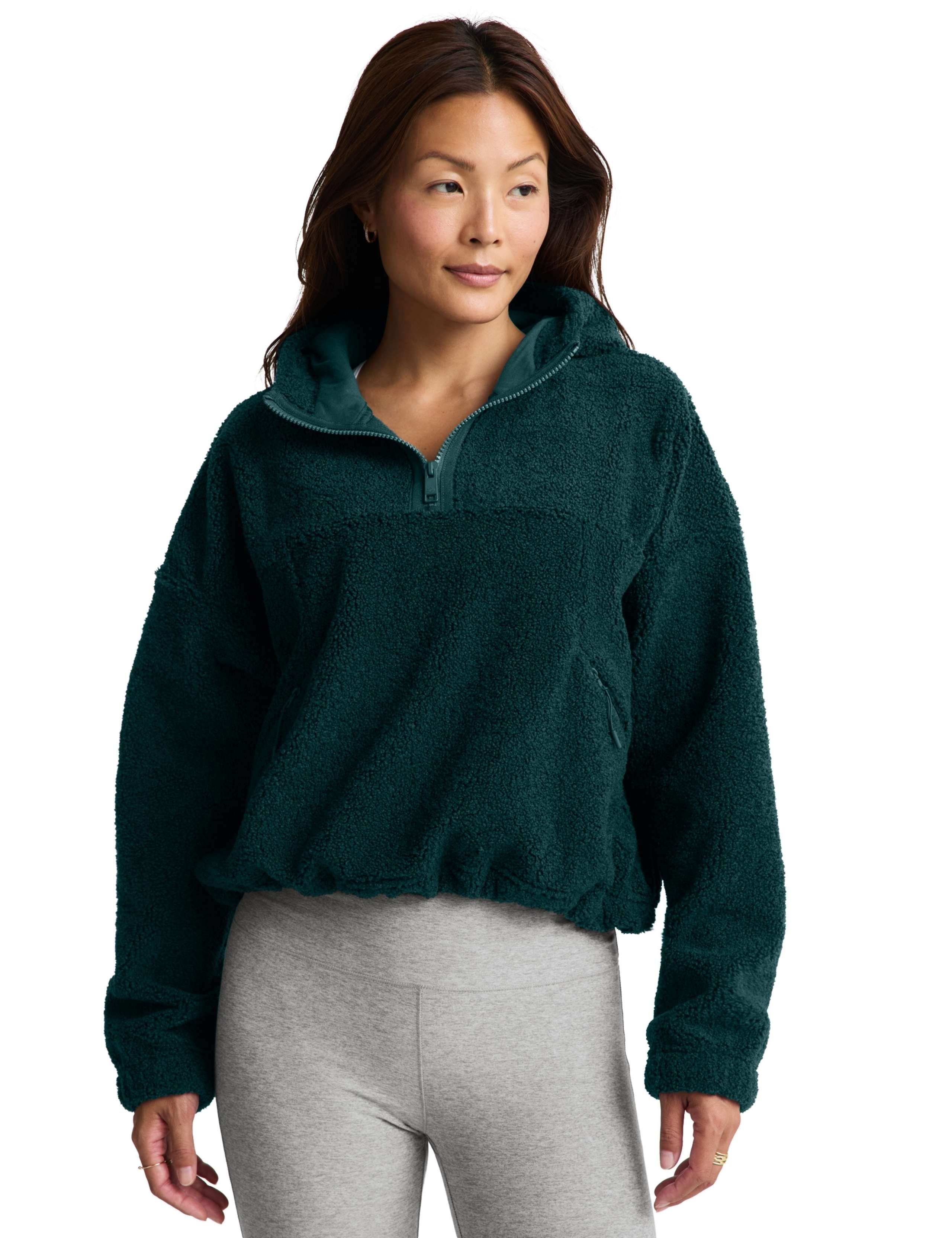 Unity Boucle Fleece Quarter Zip Hoodie