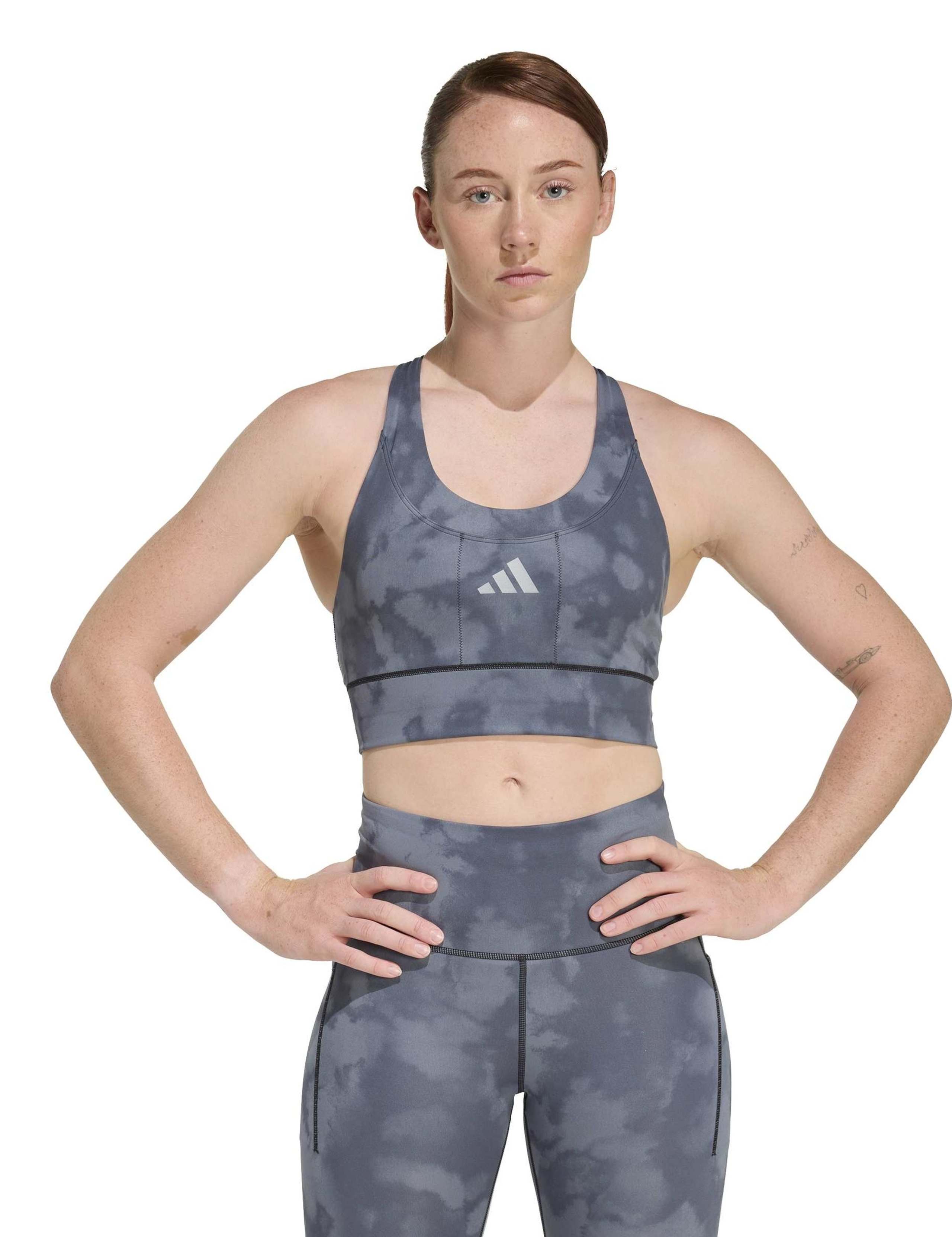 adi365 Running Pocket Graphic Medium Support Sports Bra