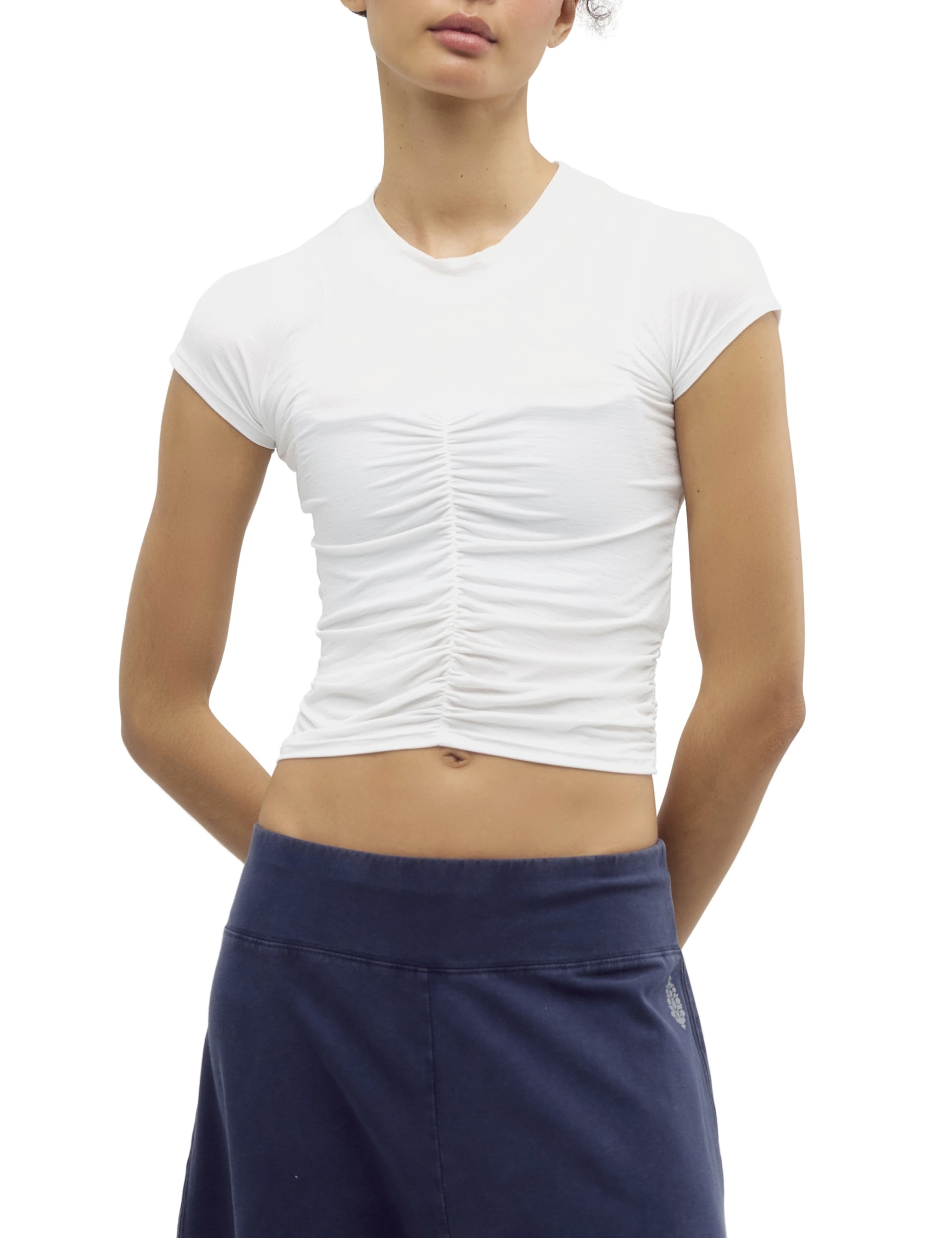 Ruched Crop T-Shirt