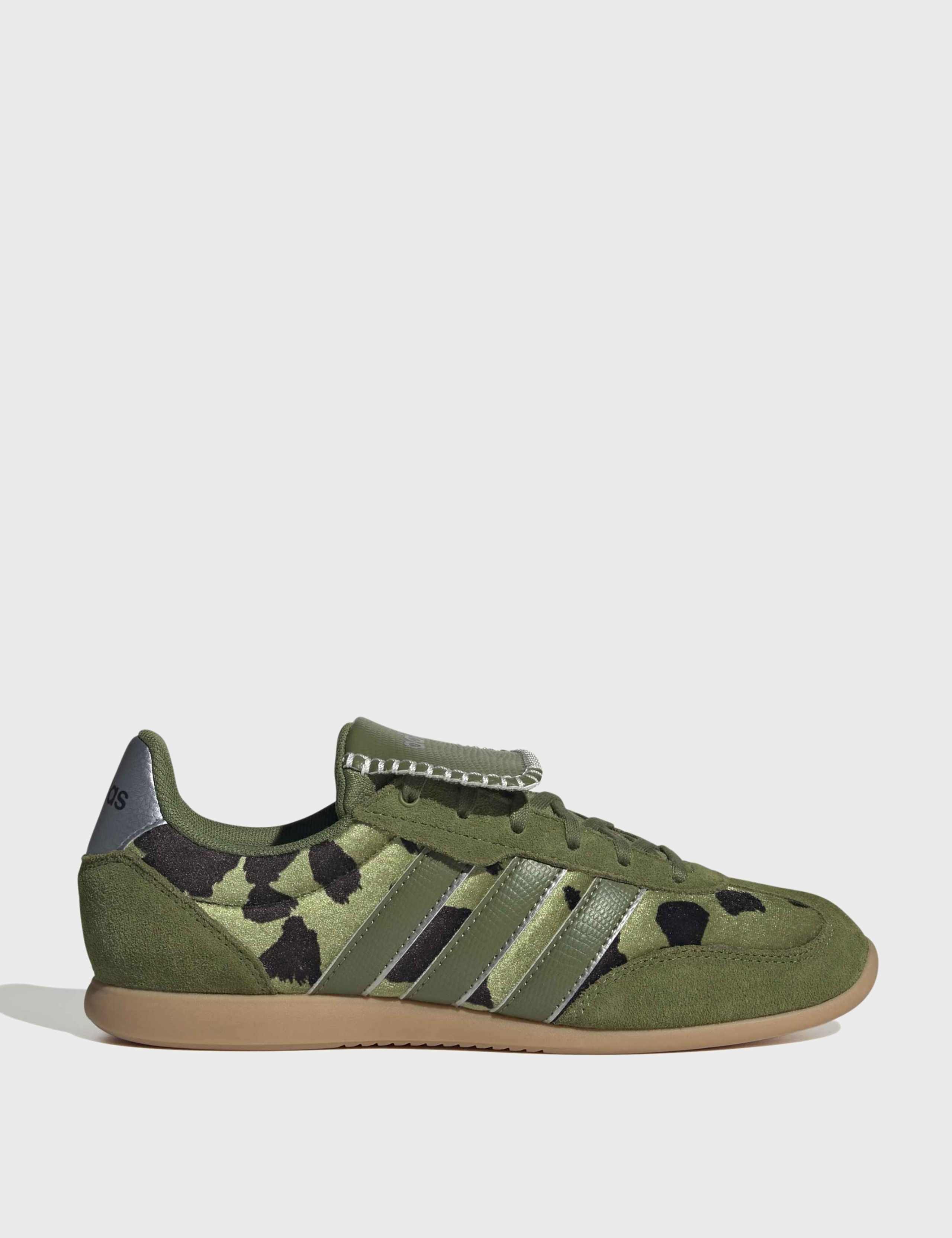 Barreda Lo Leather Animal Print Trainers