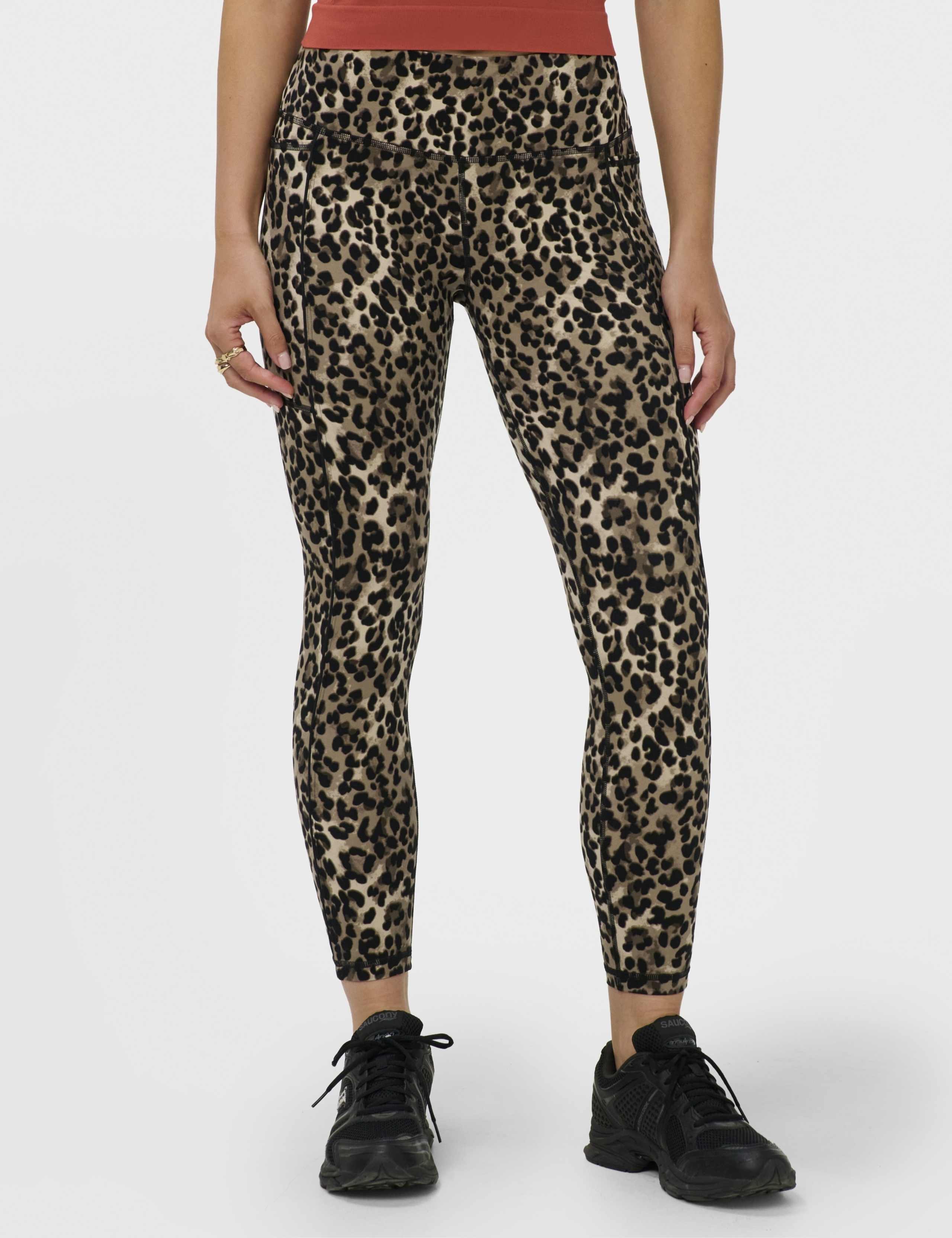 Power Animal Print Piping 7/8 Leggings