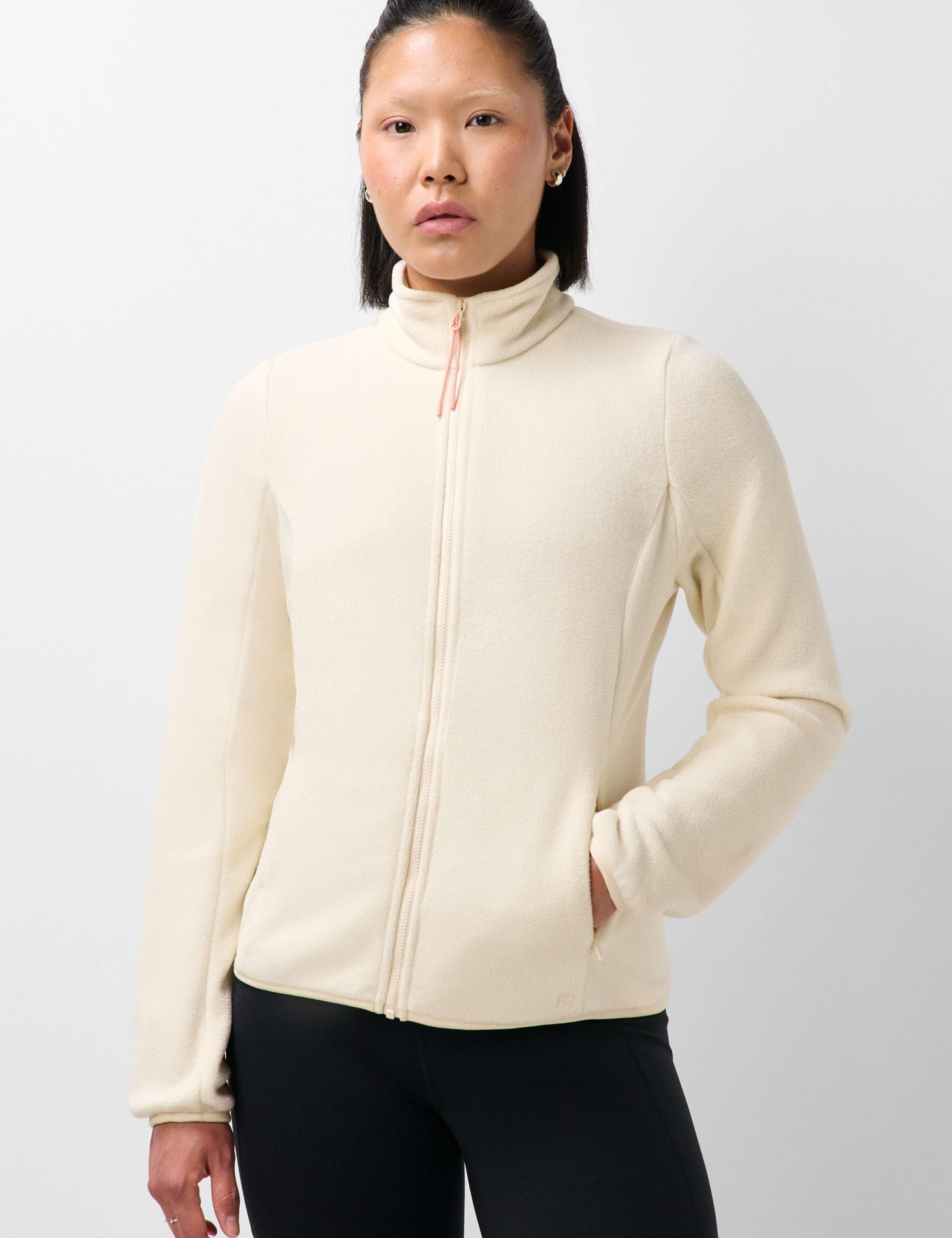 Evergreen Zip Up Funnel Neck Sports Fleece