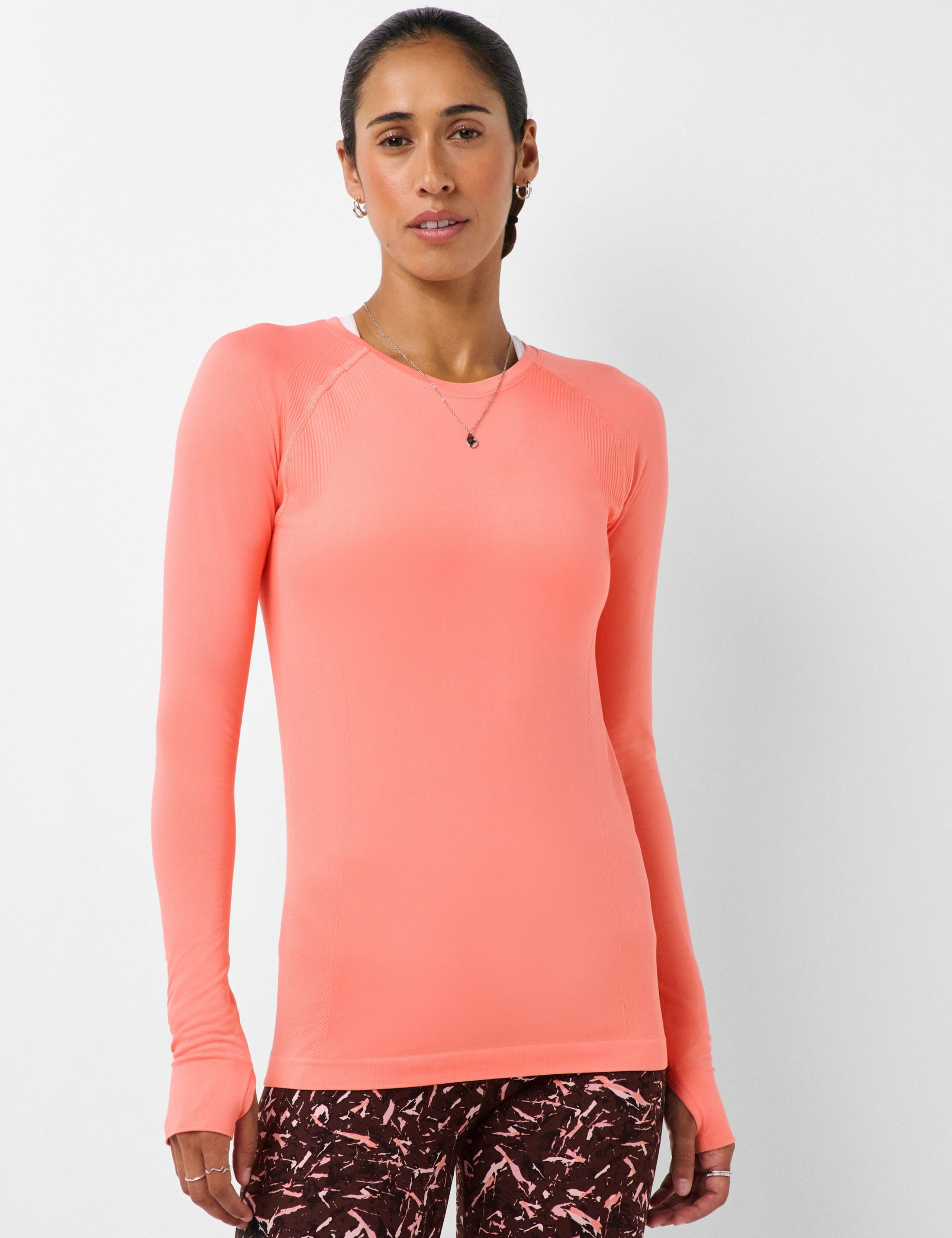 Seamless Round Neck Fitted Top