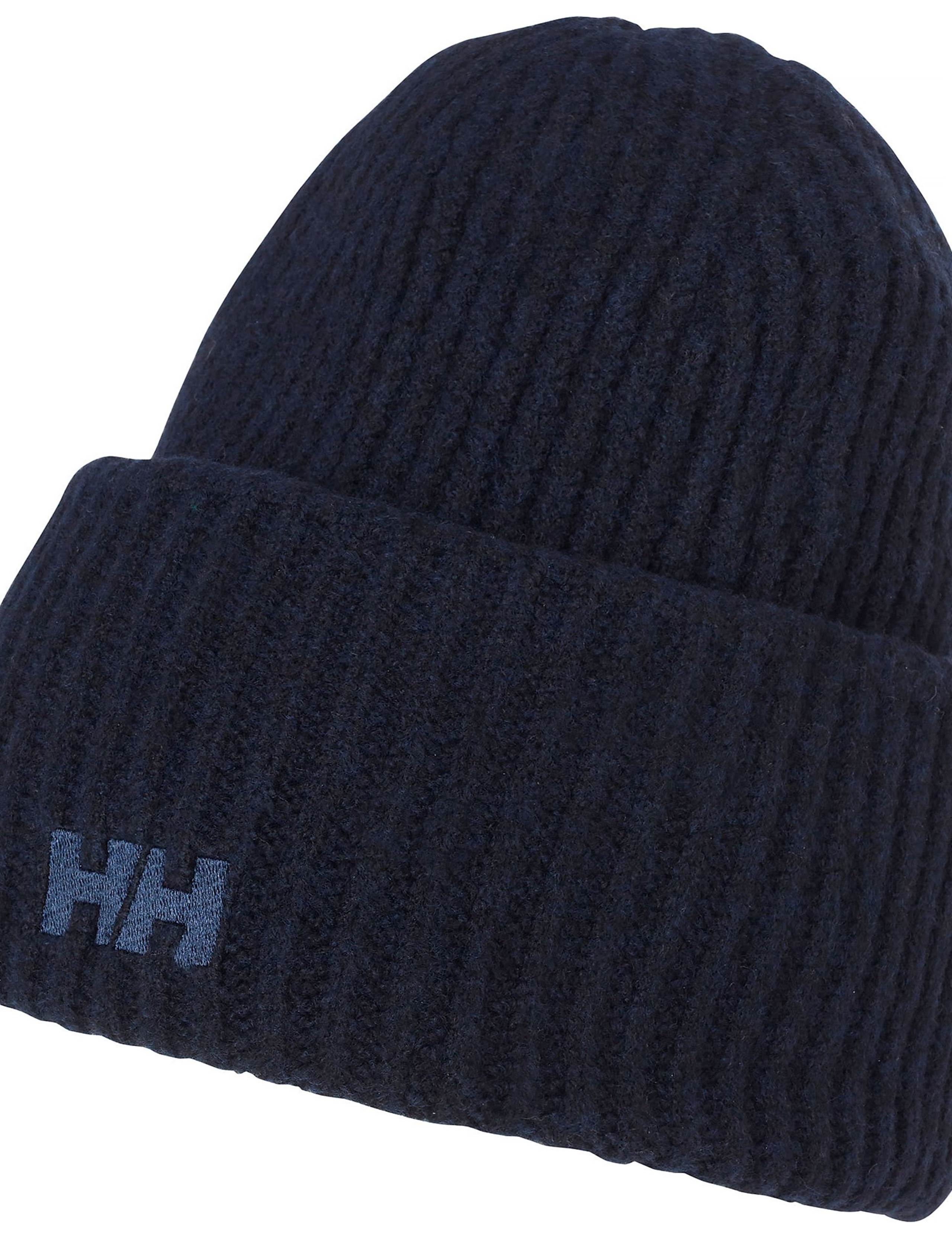 Soft Ribbed Embroidered Logo Beanie