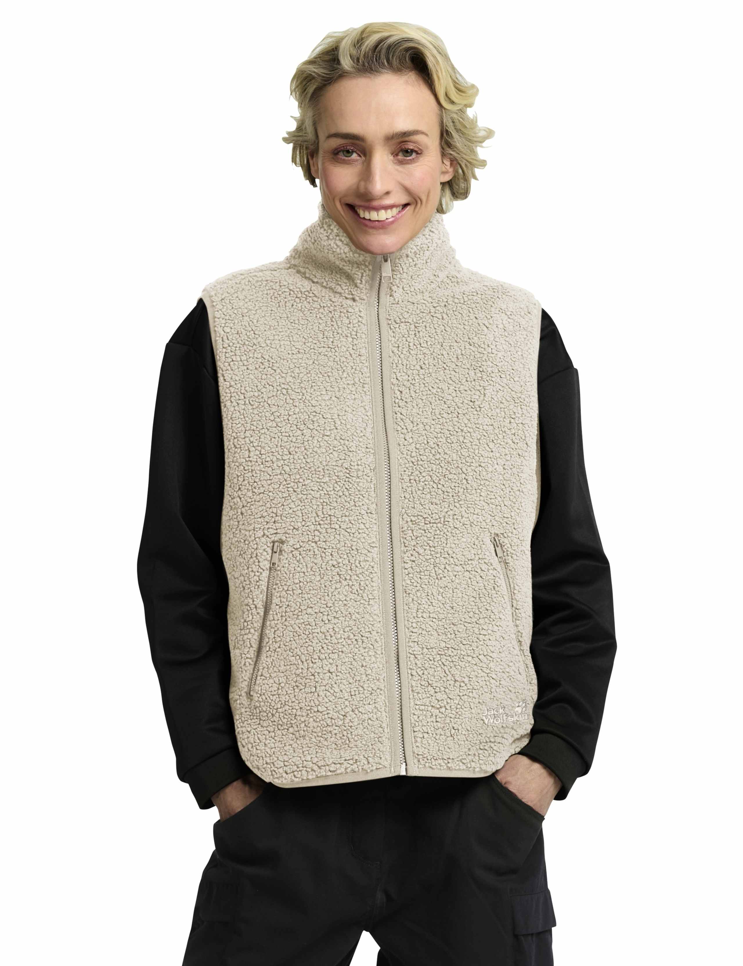 High Curl Relaxed Gilet