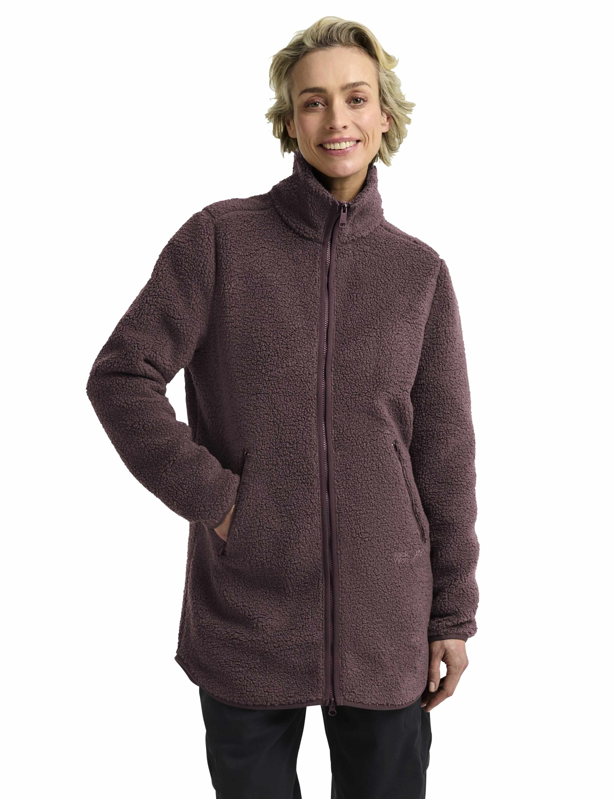 High Curl Relaxed Longline Coat