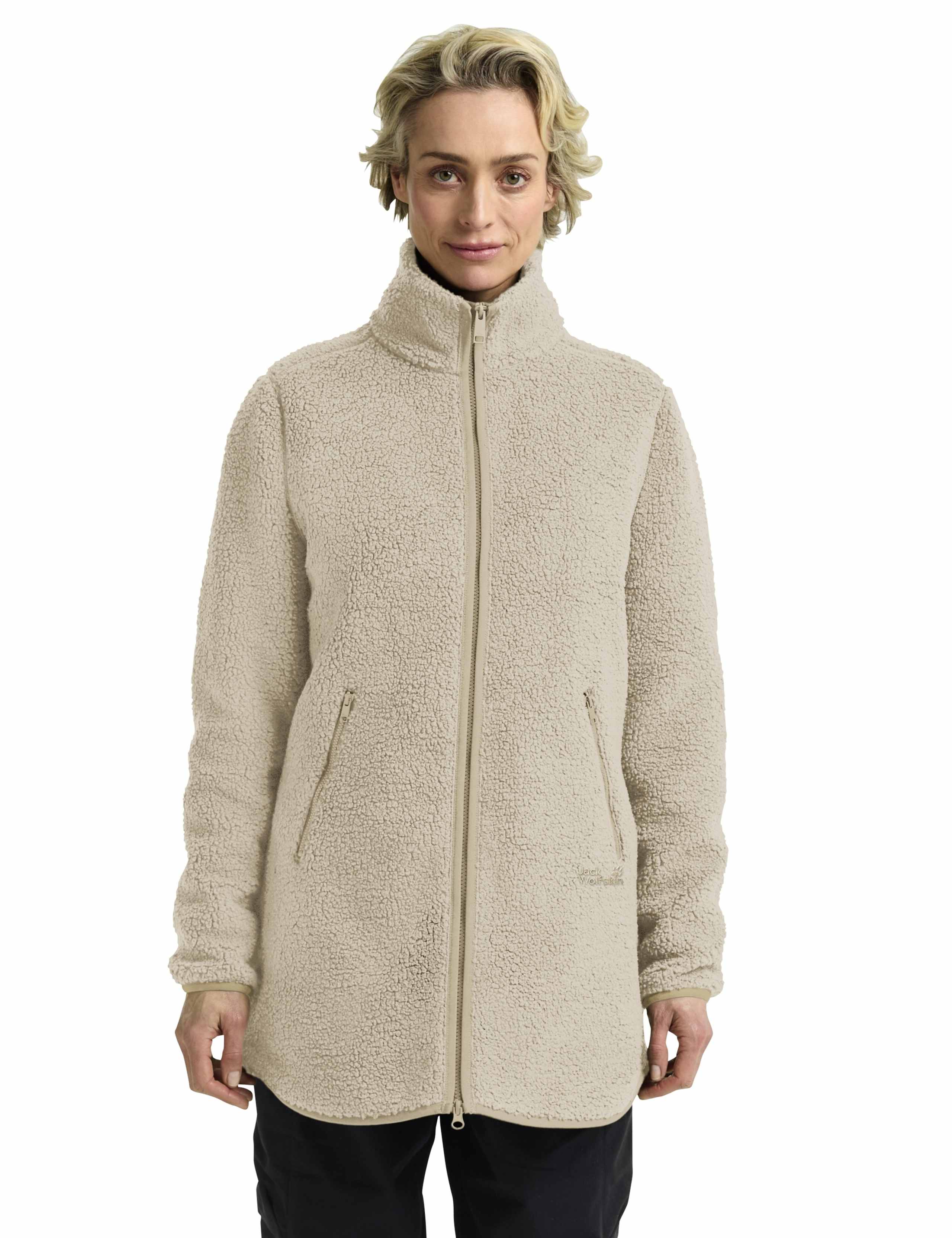 High Curl Relaxed Longline Coat