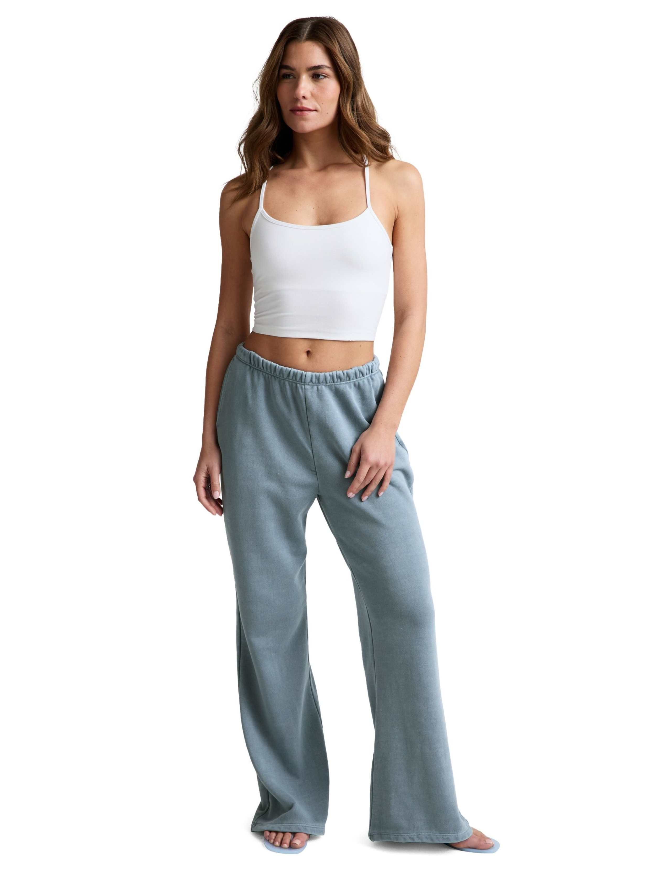 Fade Out Mid Rise Straight Leg Sweatpant