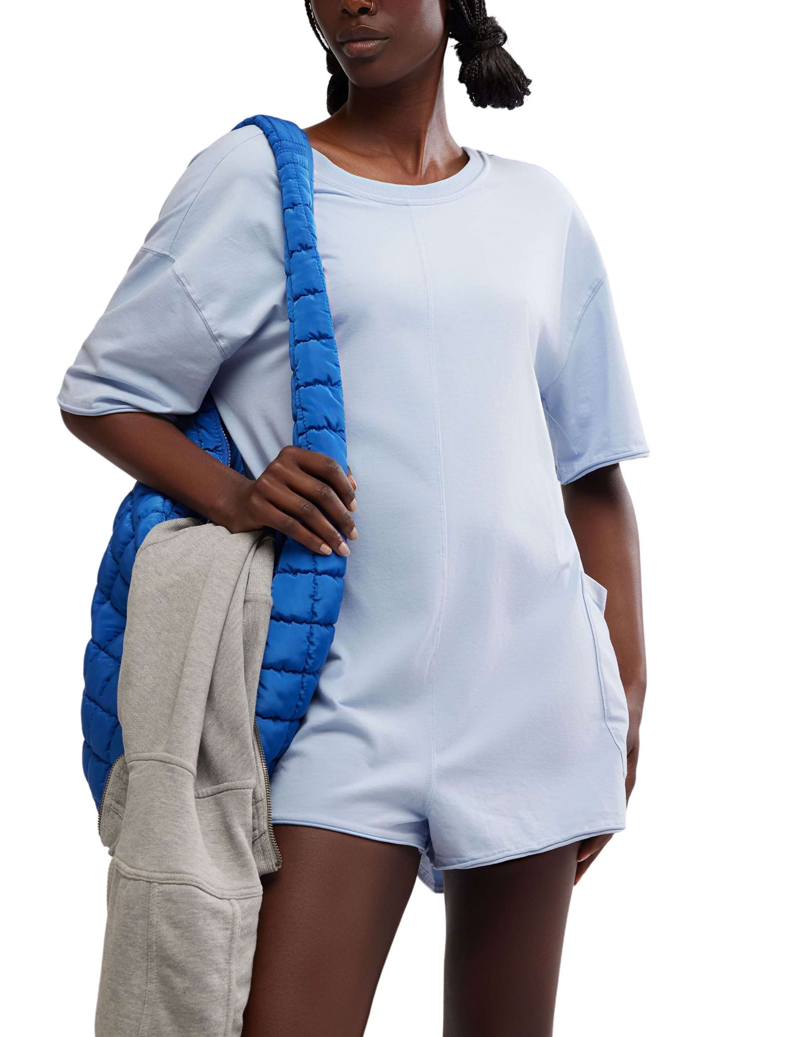 Hot Shot Round Neck Short Sleeve Romper